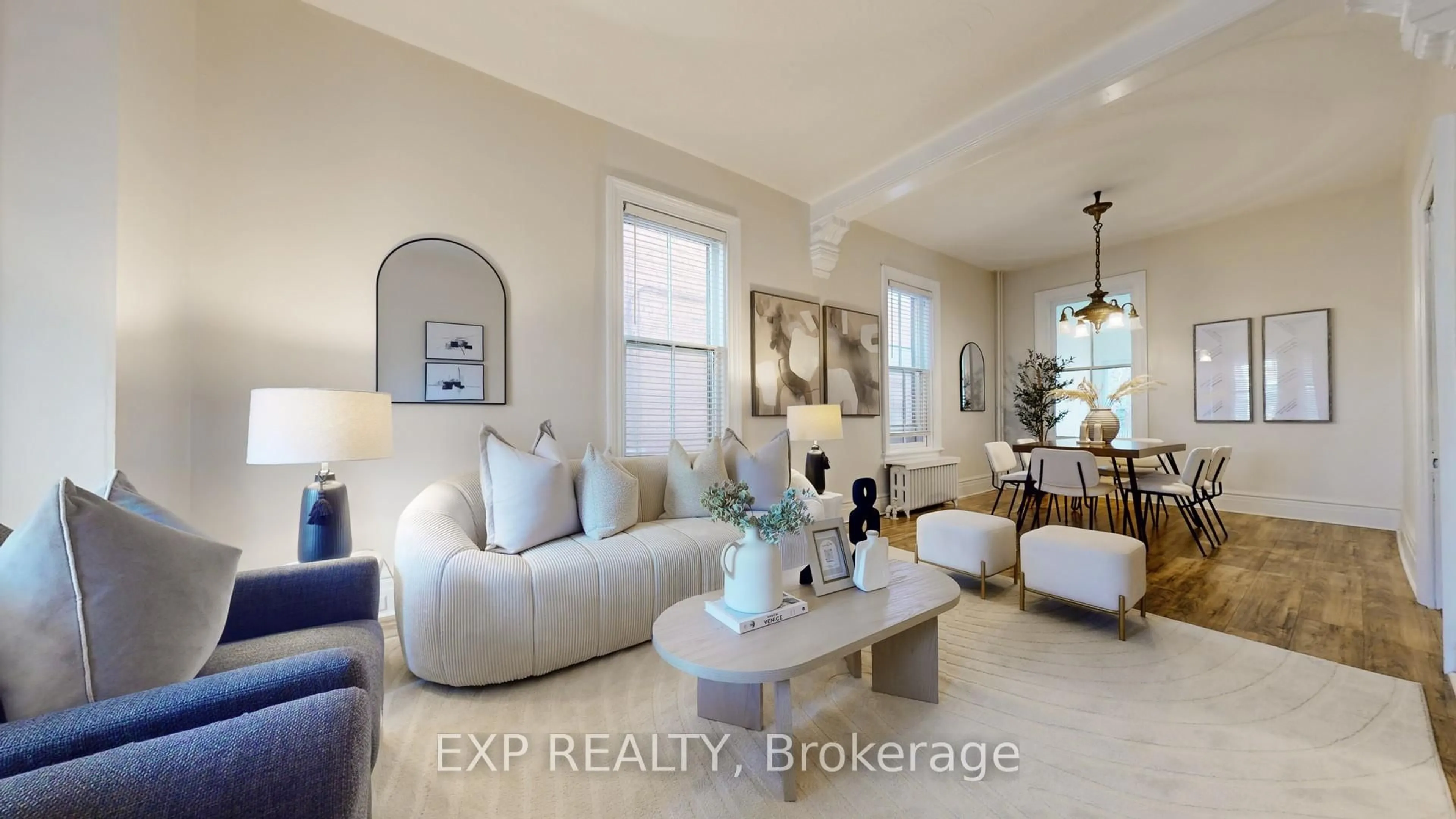 Living room with furniture, ceramic/tile floor for 68 O'Hara Ave, Toronto Ontario M6K 2R2