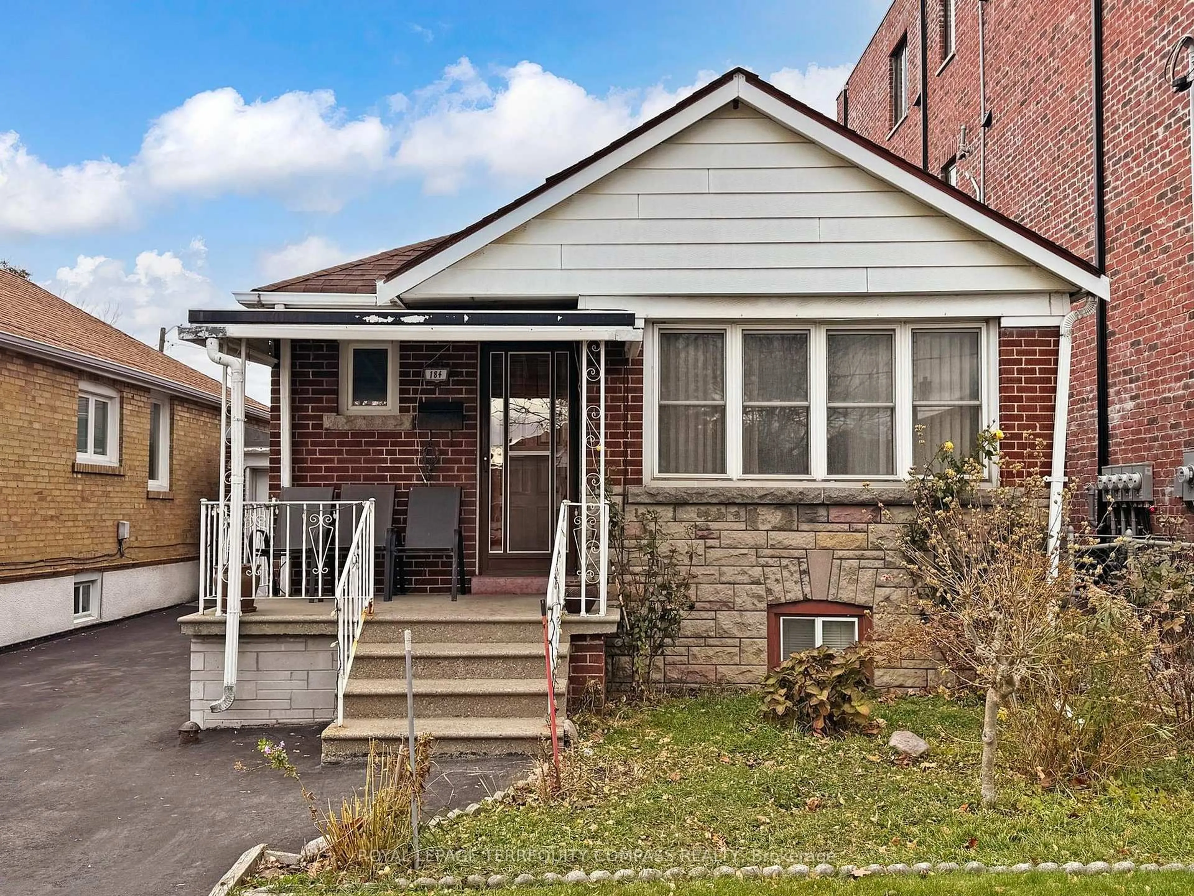 Home with brick exterior material, street for 184 Cameron Ave, Toronto Ontario M6M 1R7