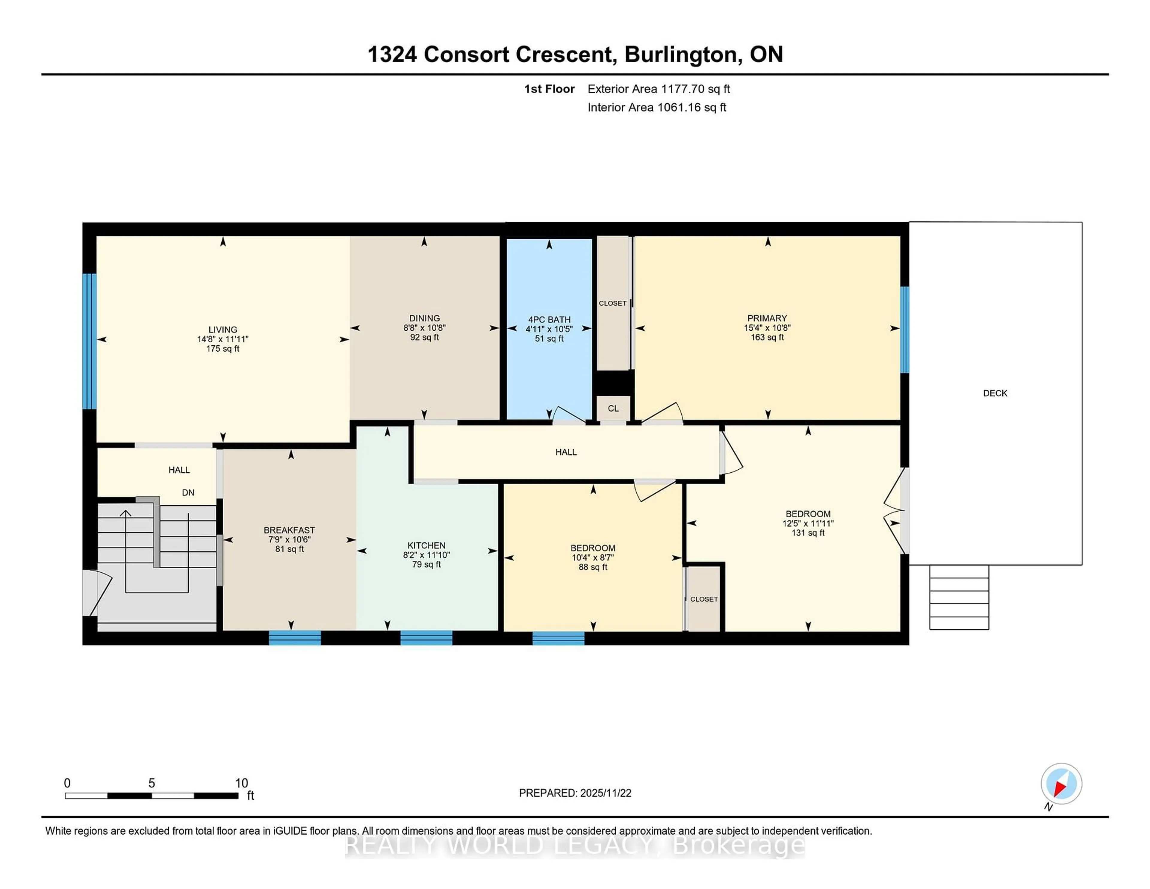 Floor plan for 1324 Consort Cres, Burlington Ontario L7M 1J7