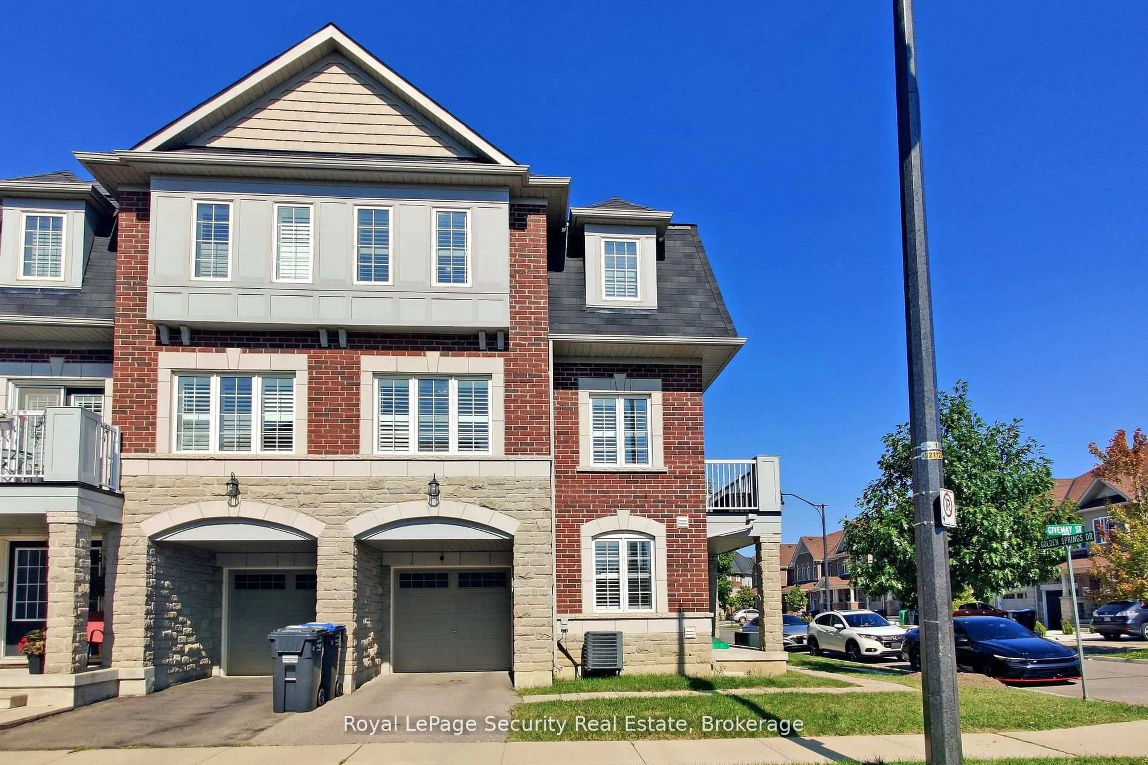 Home with brick exterior material, street for 55 Golden Springs Dr, Brampton Ontario L7A 0C7