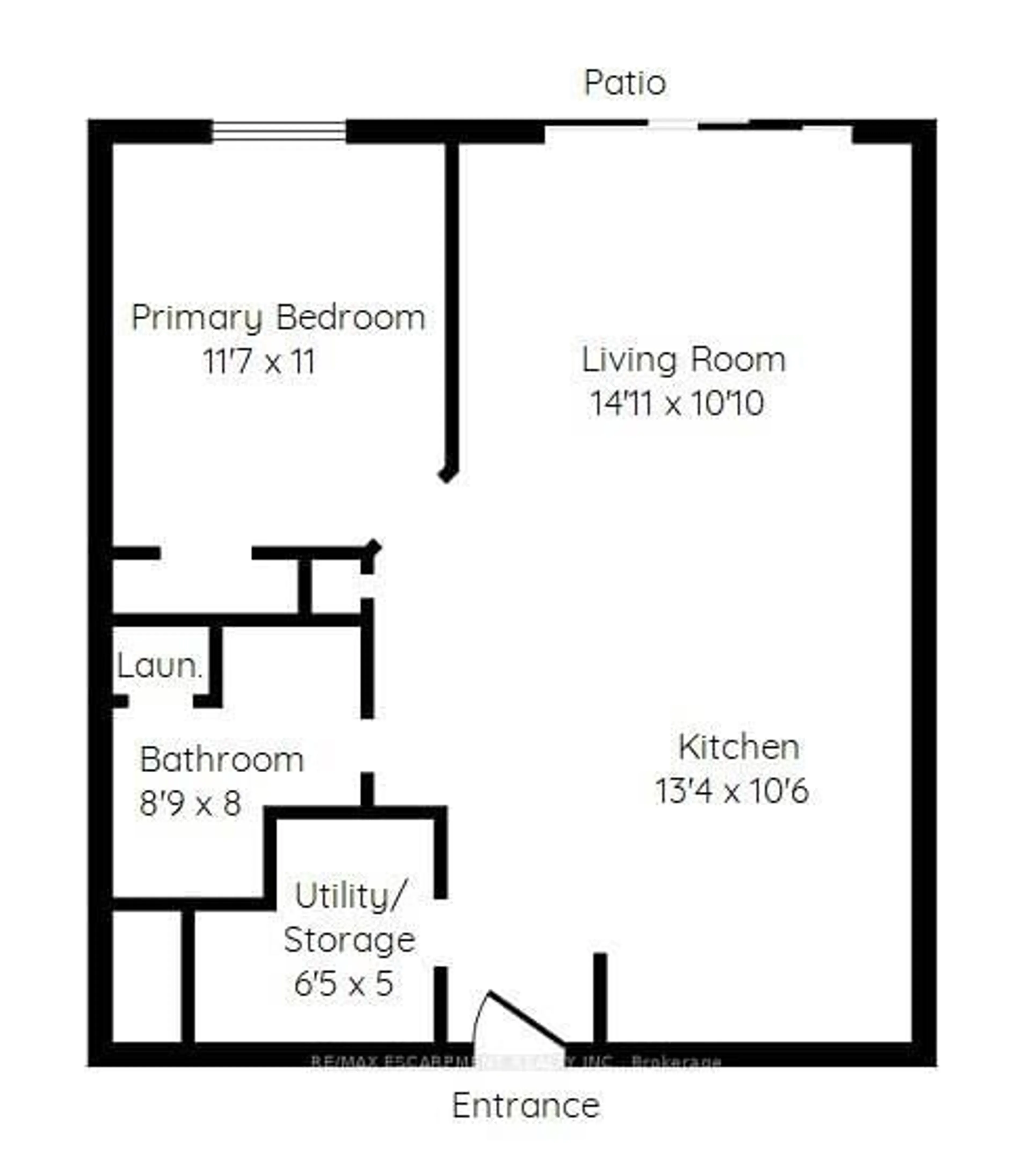 Floor plan for 2035 Appleby Line #103, Burlington Ontario L7L 7G8
