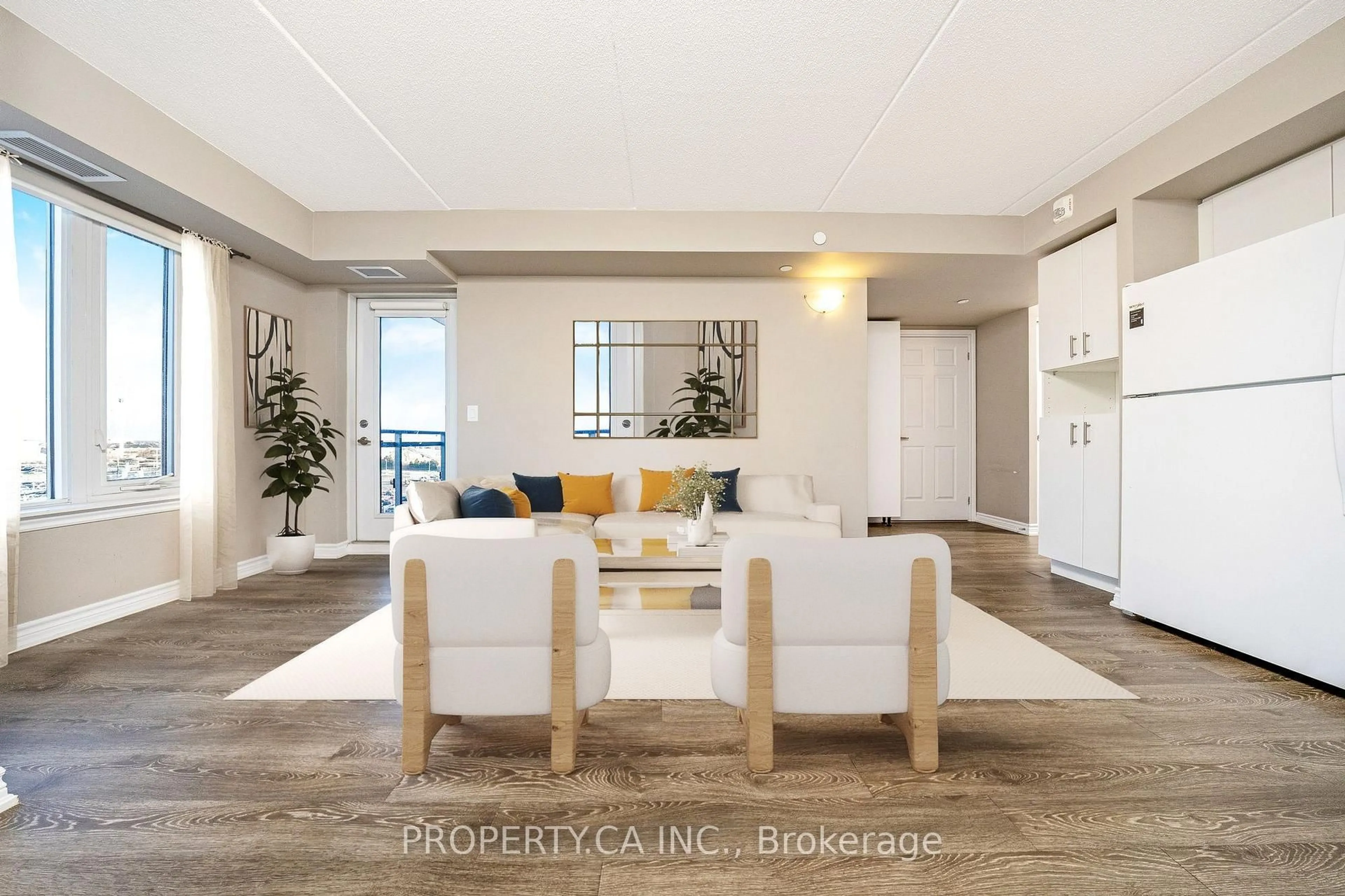 Living room with furniture, unknown for 716 Main St #602, Milton Ontario L9T 9L9