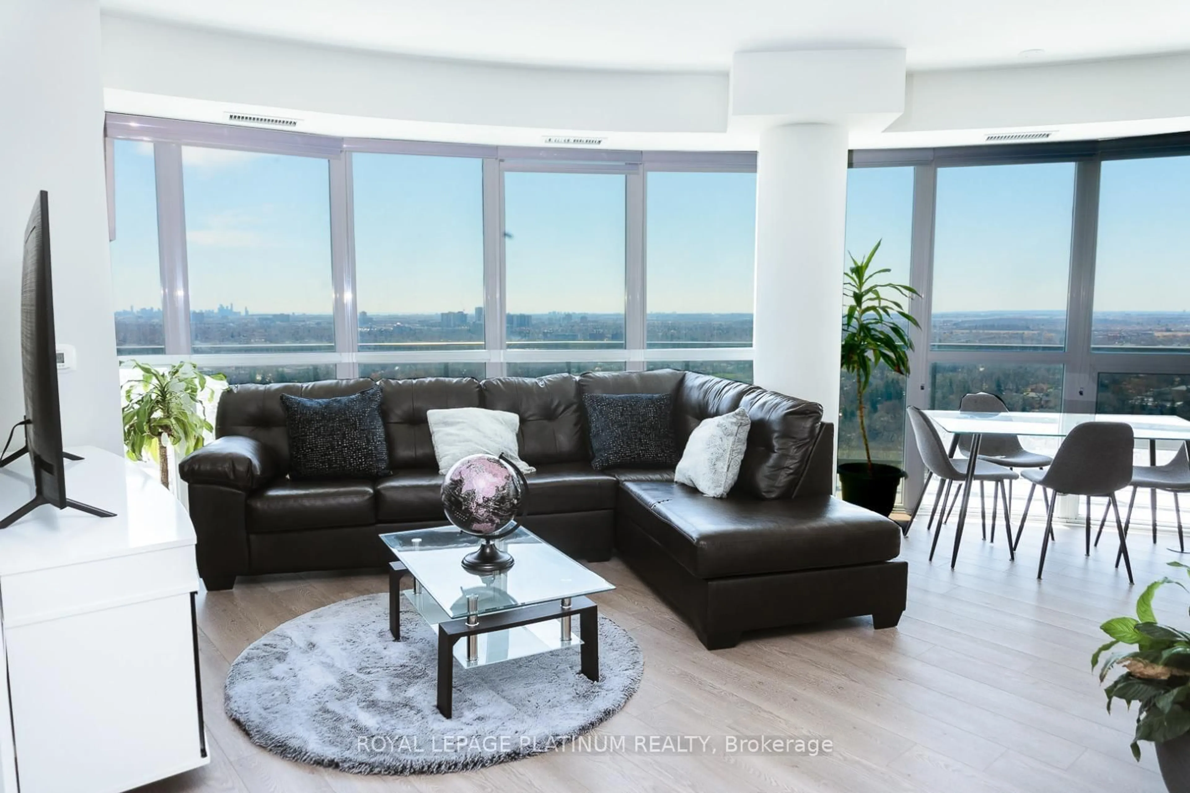 Living room with furniture, unknown for 15 Lynch St #2305, Brampton Ontario L6W 0C7