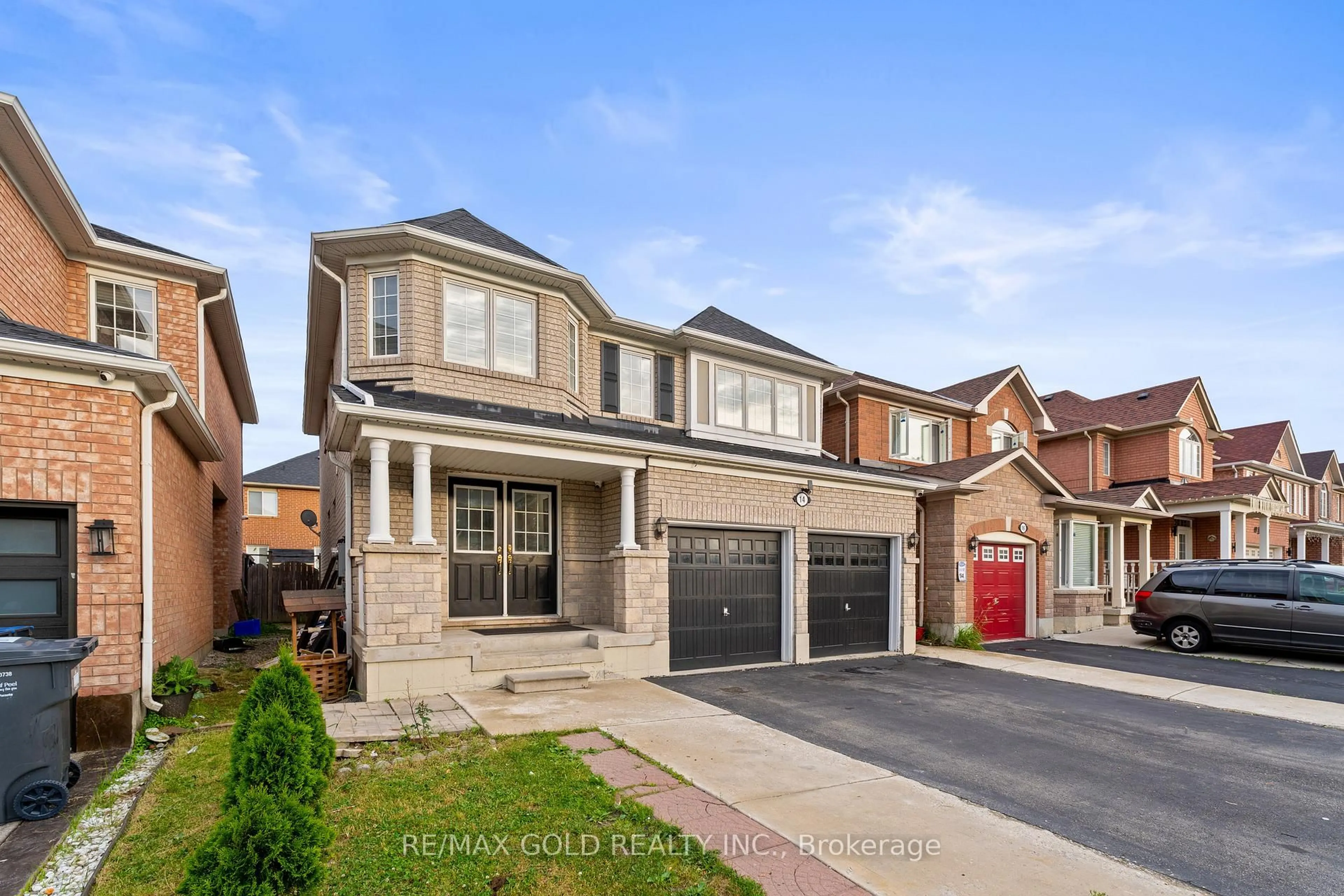 Home with brick exterior material, street for 14 Gaspe Rd, Brampton Ontario L6S 0A4