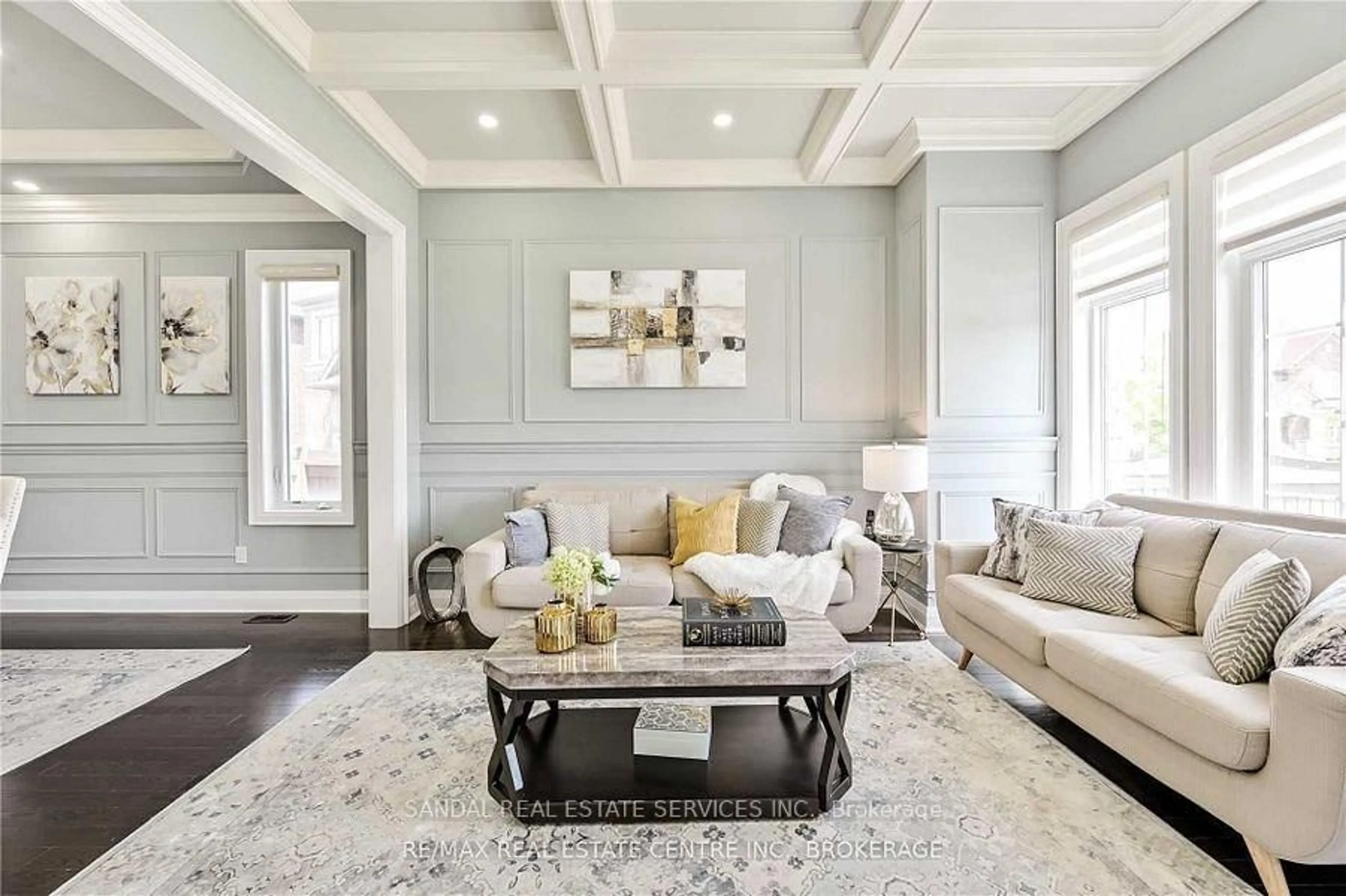 Living room with furniture, unknown for 4 Cloncurry St, Brampton Ontario L6P 4G3