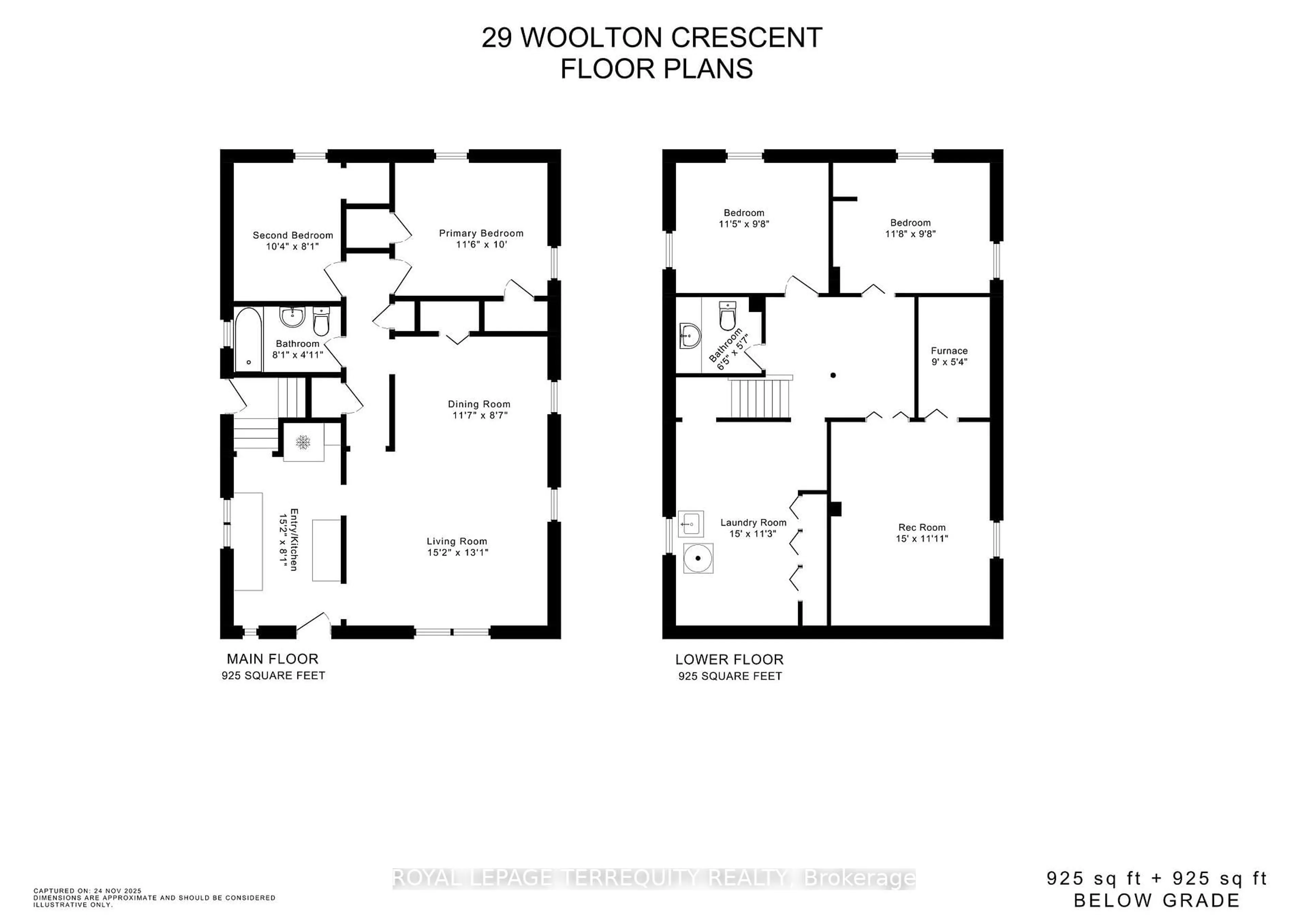 Floor plan for 29 Woolton Cres, Toronto Ontario M6M 4L1