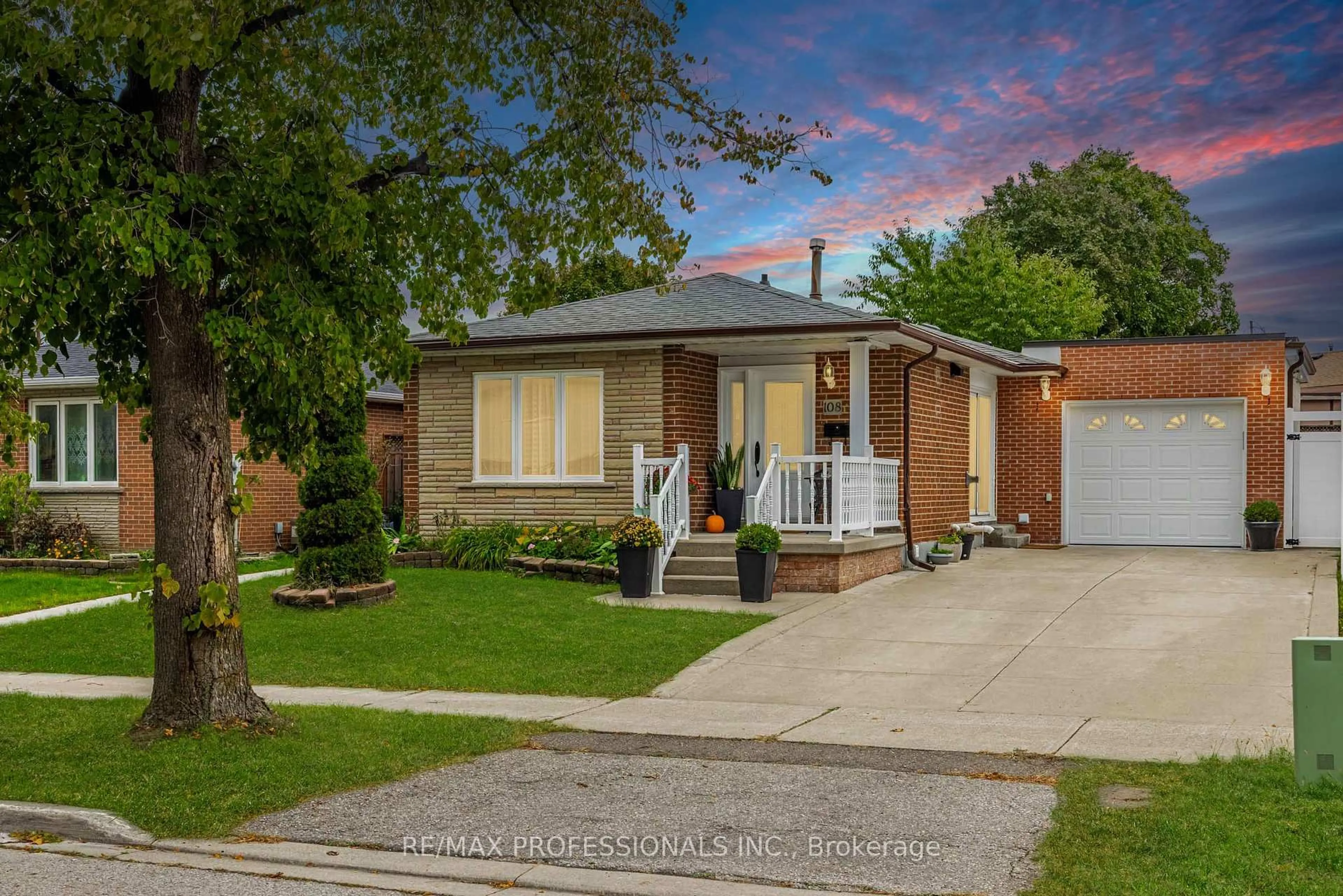 Home with brick exterior material, street for 108 Avening Dr, Toronto Ontario M9V 4E6