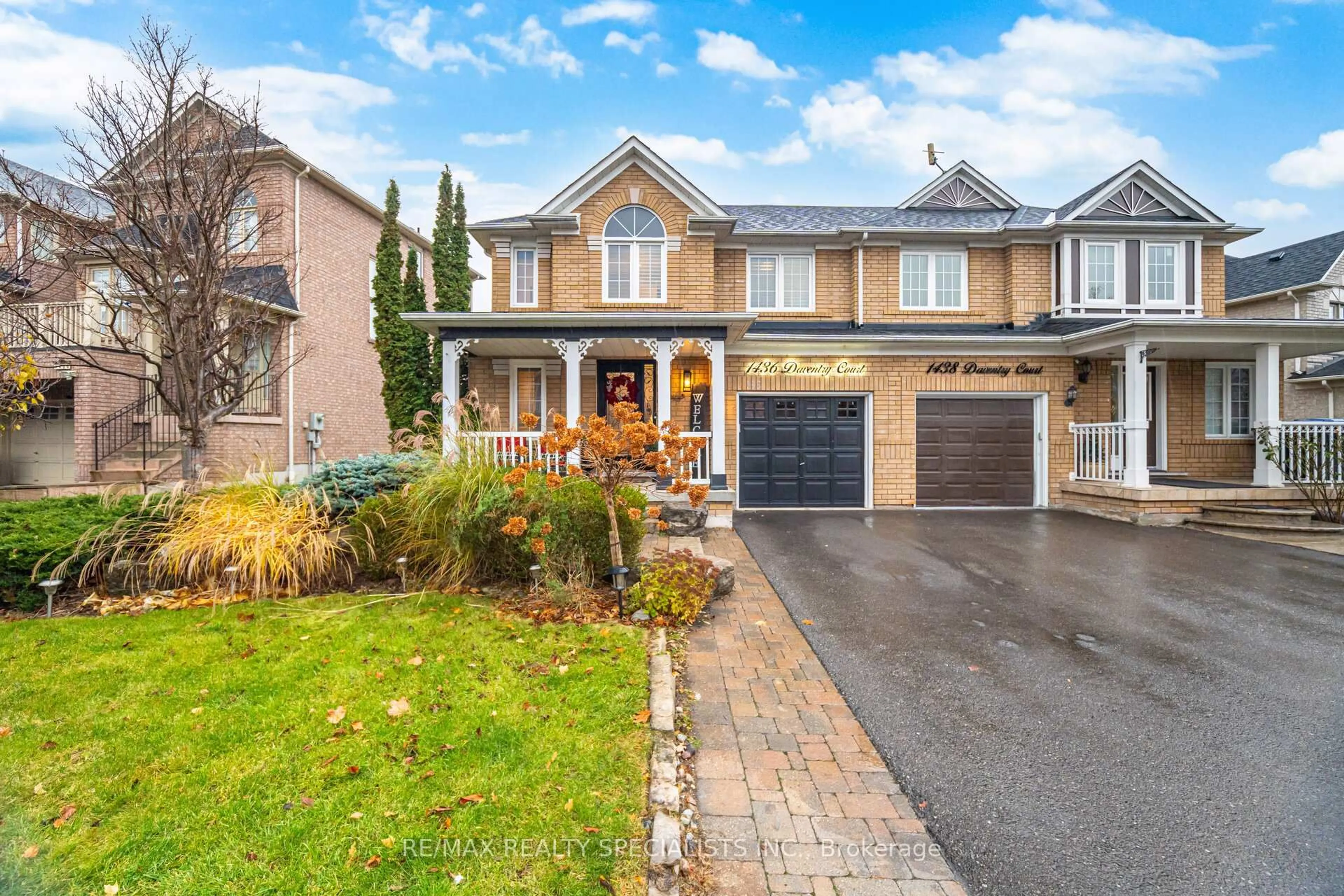 Home with brick exterior material, street for 1436 Daventry Crt, Mississauga Ontario L5N 7Y9