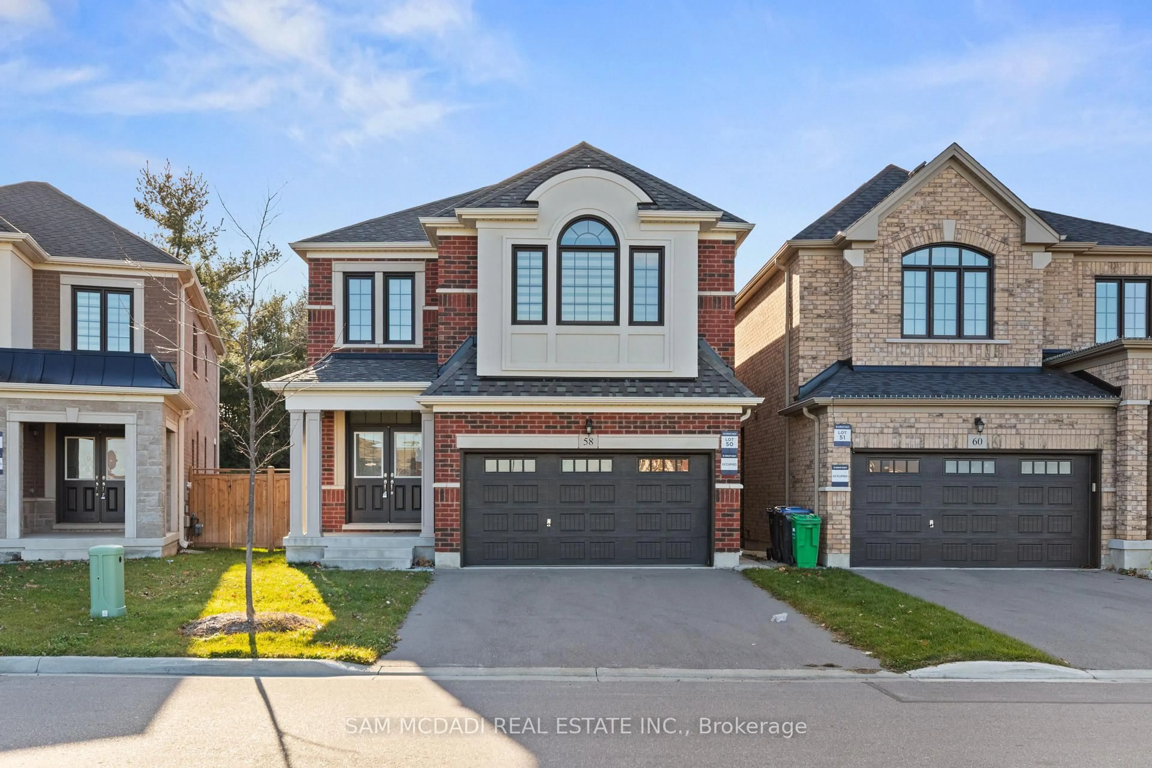 Home with brick exterior material, street for 58 Workgreen Park Way, Brampton Ontario L6Y 6J7