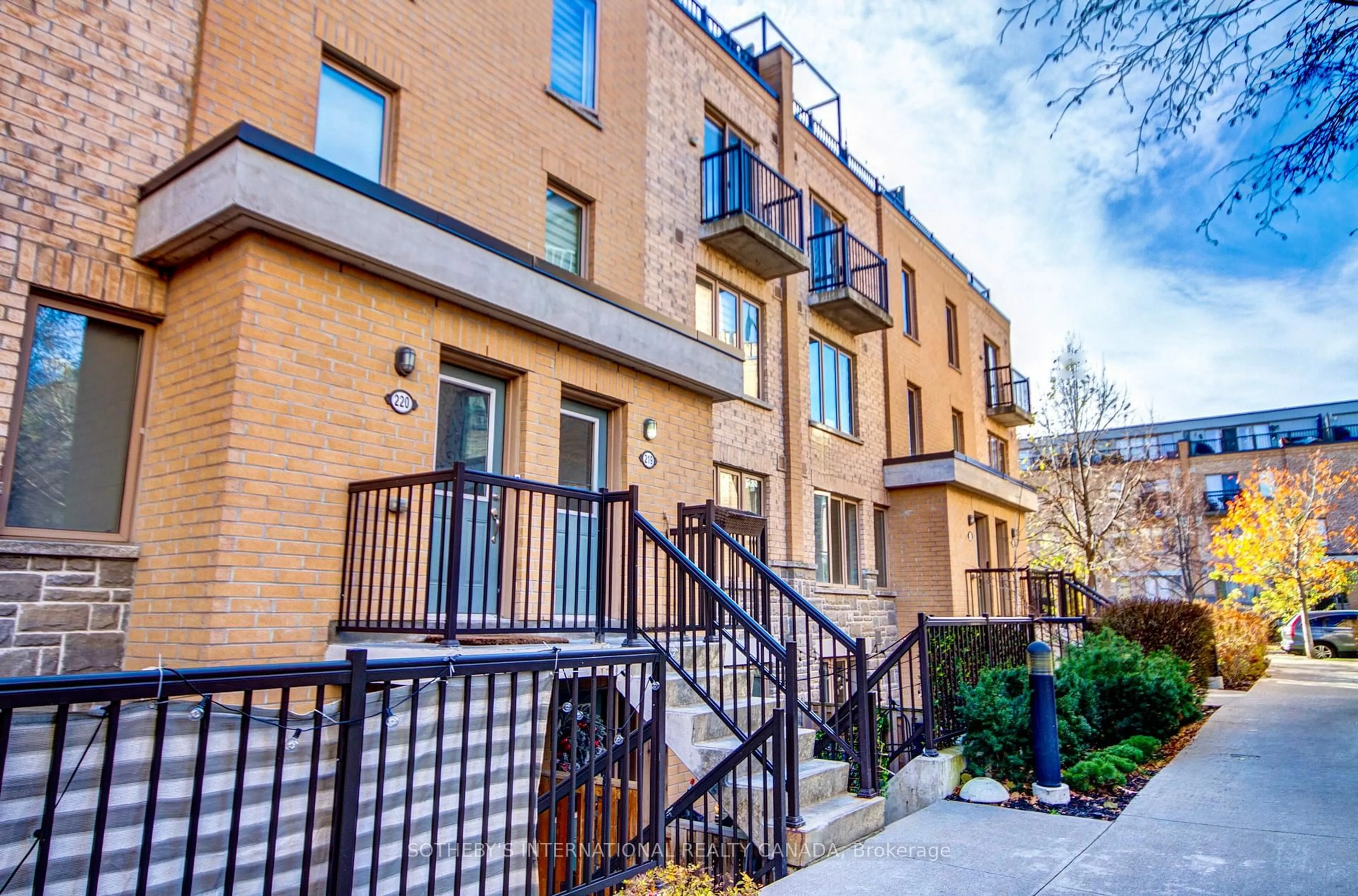 Home with brick exterior material, street for 7 Foundry Lane #219, Toronto Ontario M6H 0B7