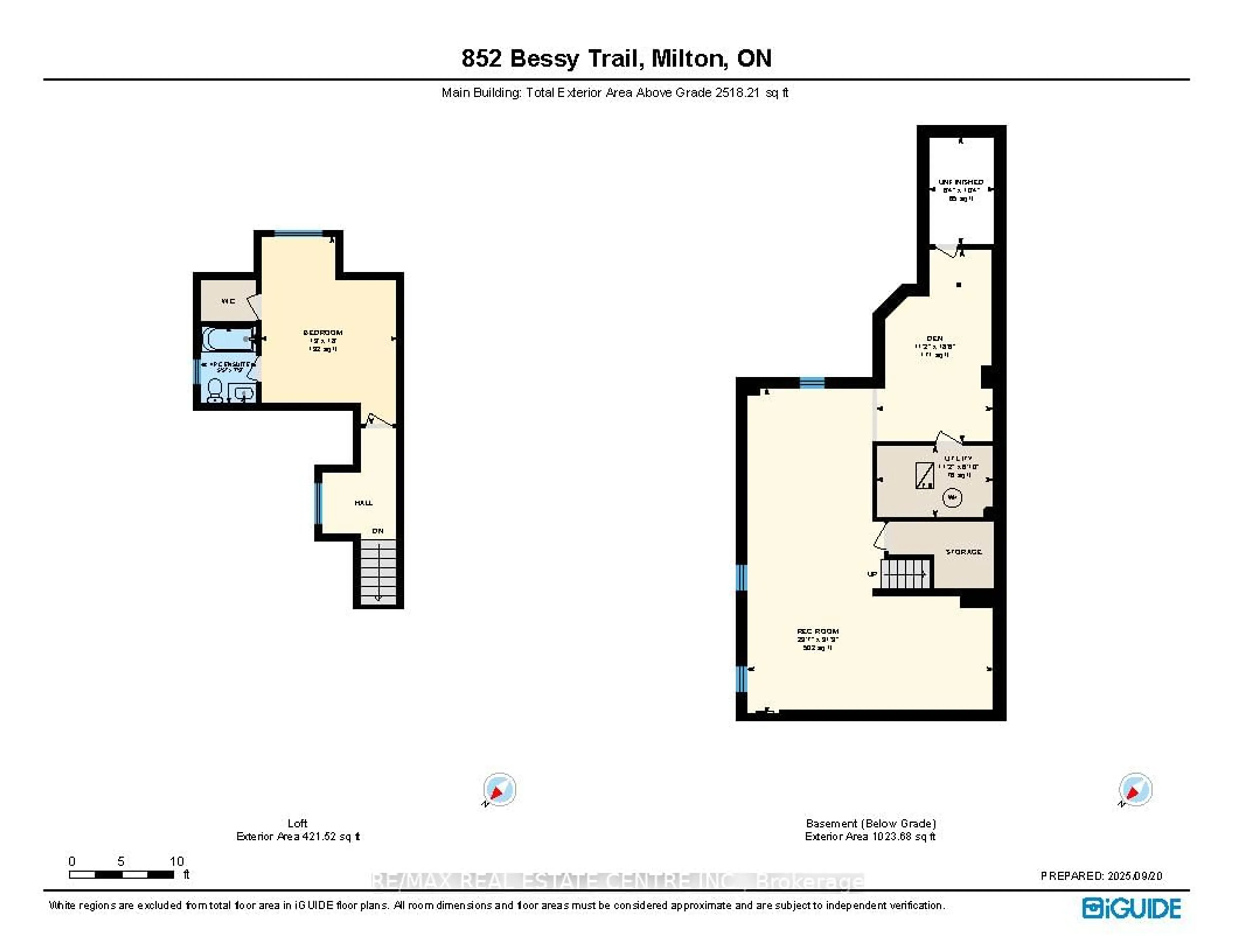 Floor plan for 852 Bessy Tr, Milton Ontario L9T 0G8