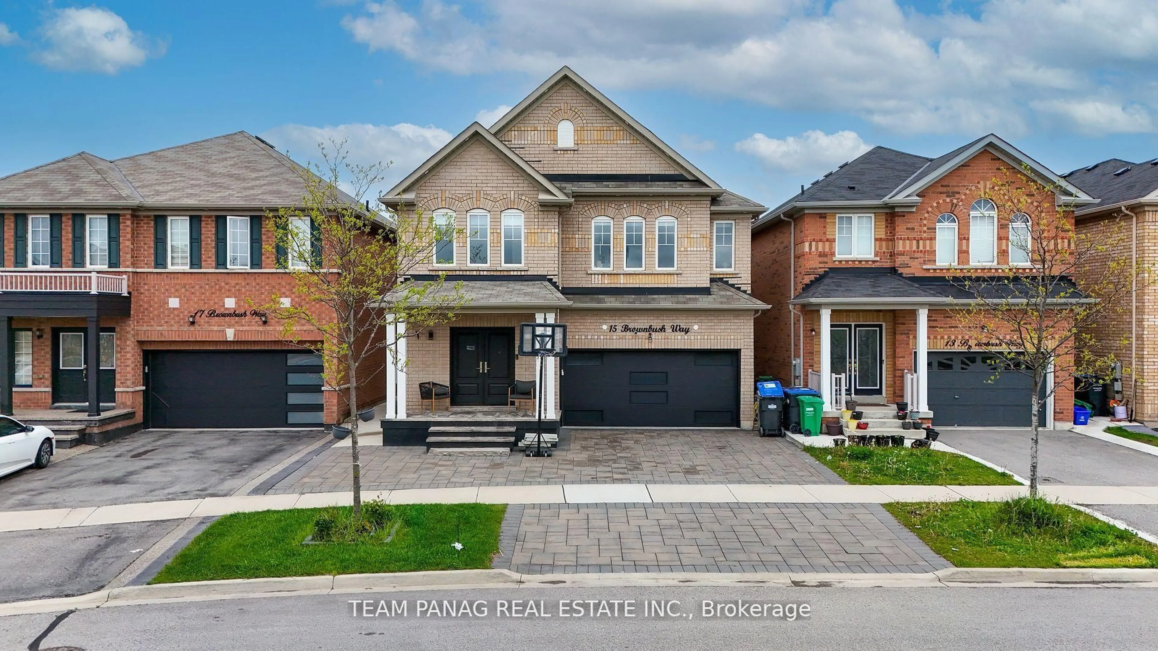 Home with brick exterior material, street for 15 Brownbush Way, Brampton Ontario L6R 3T9