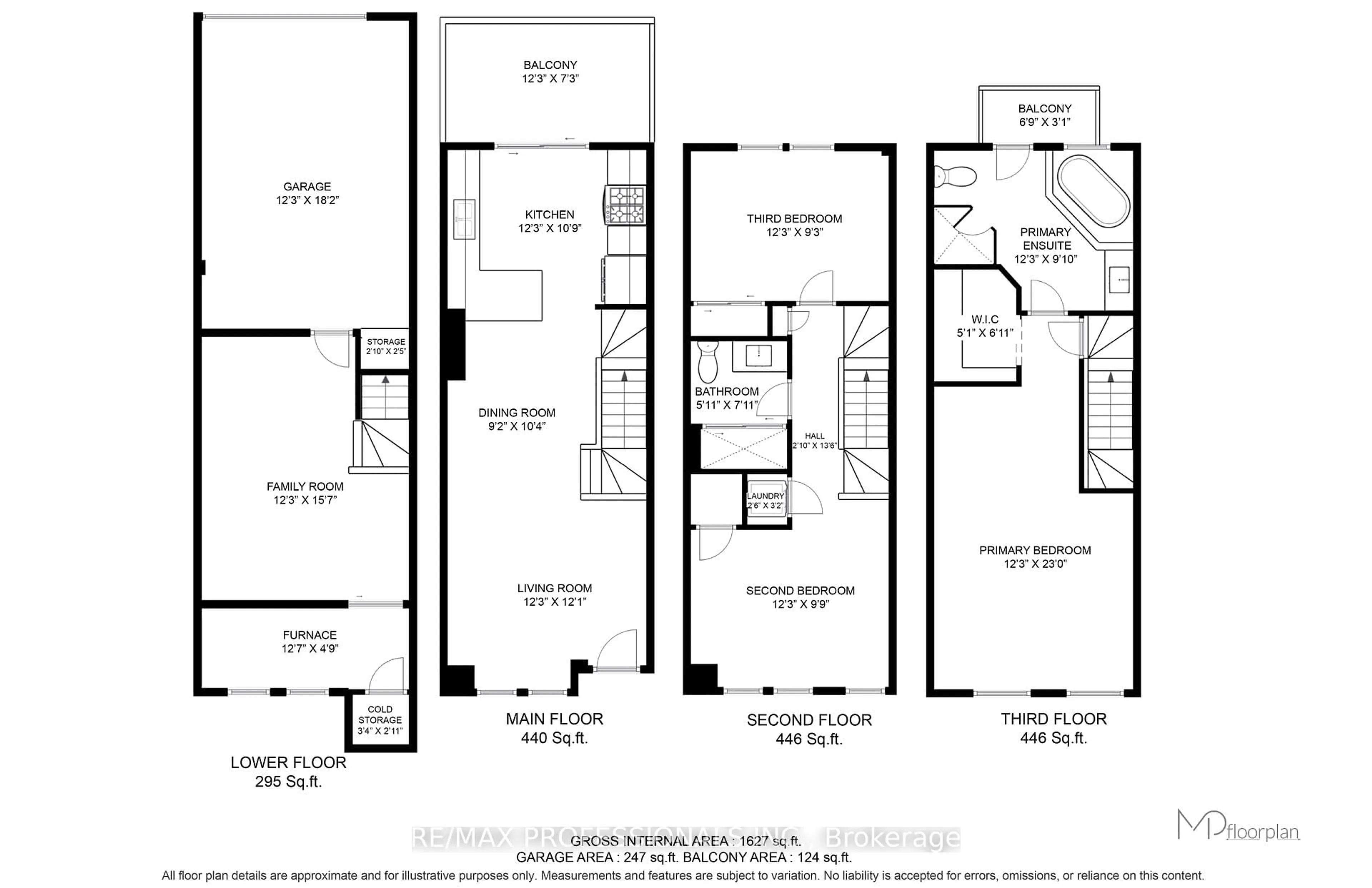 Floor plan for 111 The Queensway #51, Toronto Ontario M6S 5B6