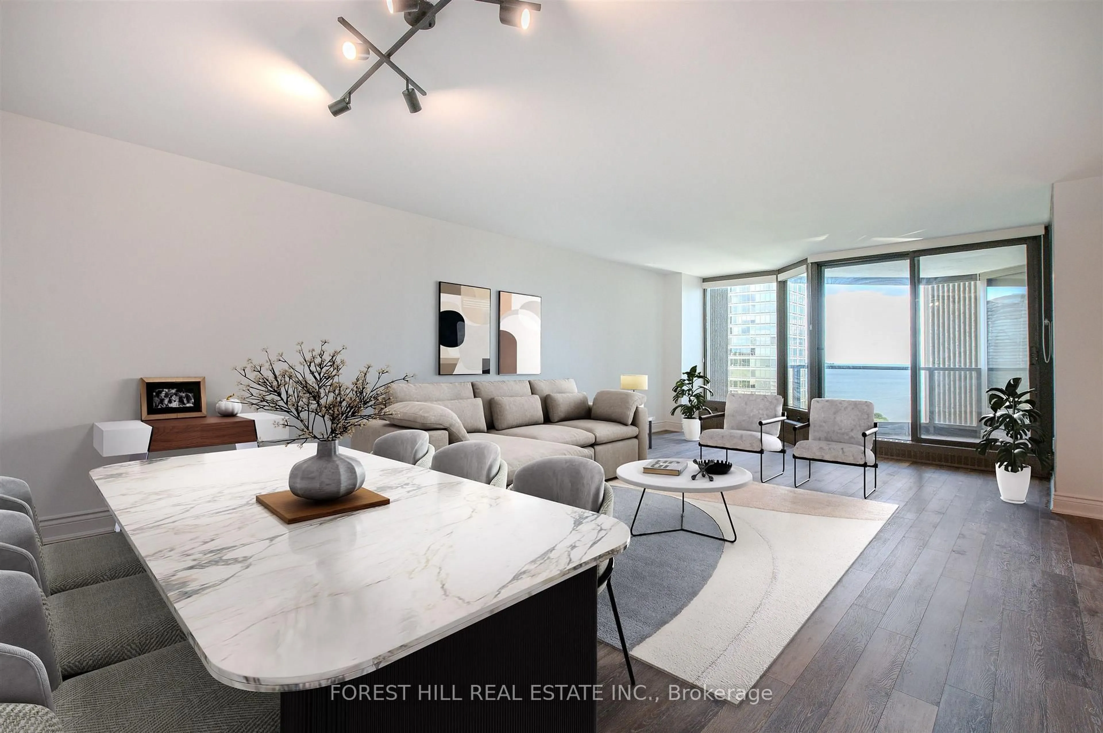 Living room with furniture, unknown for 2045 Lake Shore Blvd #1102, Toronto Ontario M8V 2Z6