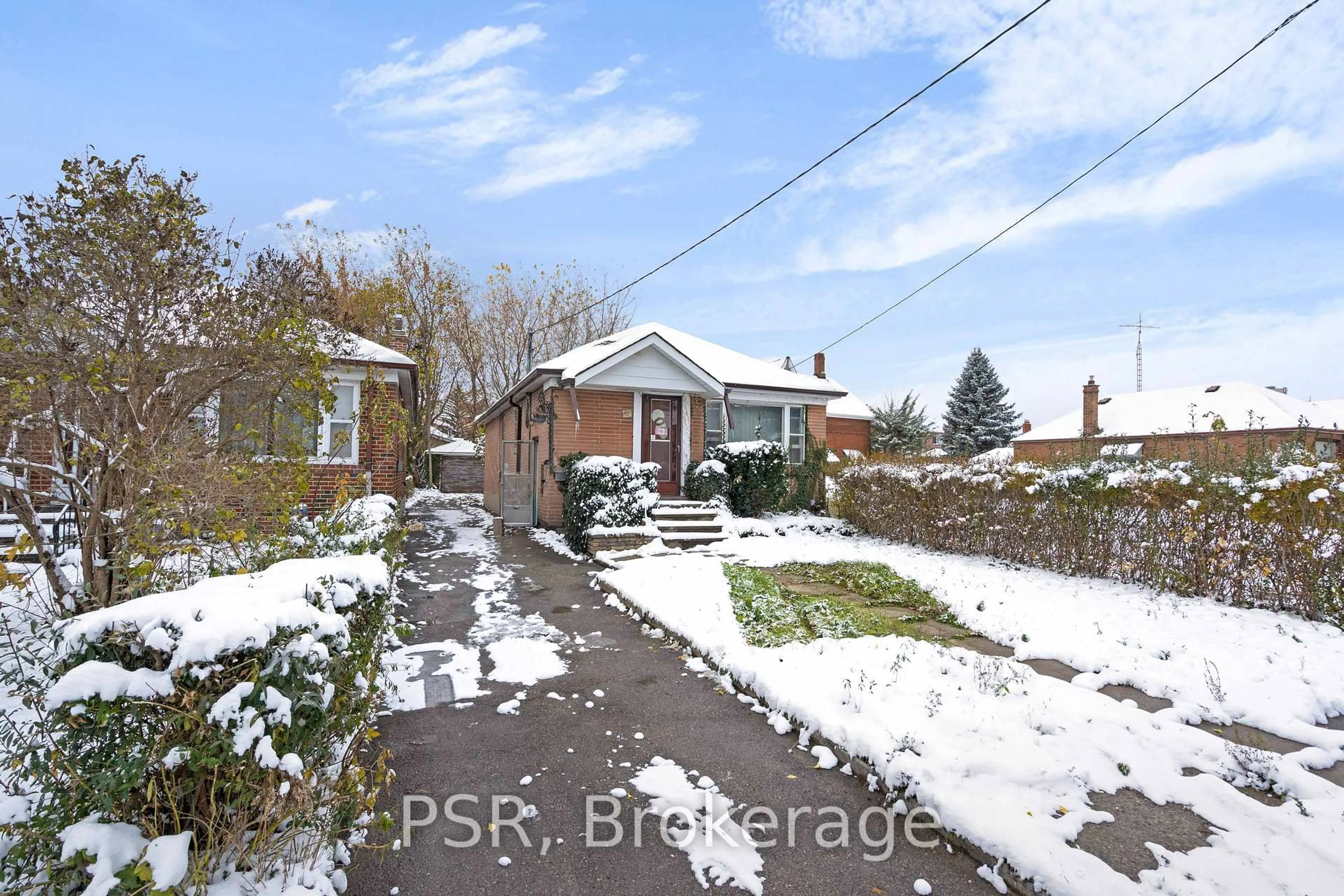 A pic from outside/outdoor area/front of a property/back of a property/a pic from drone, street for 10 Arnold Ave, Toronto Ontario M6N 4M9