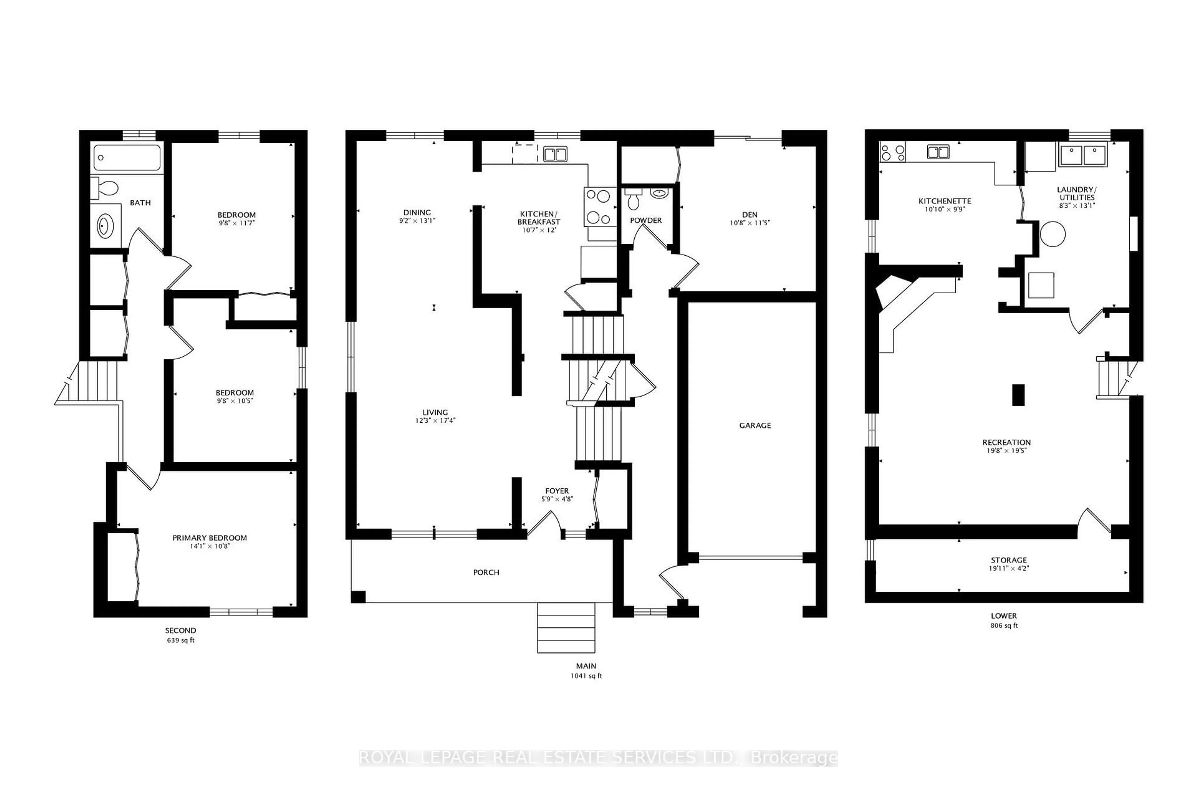 Floor plan for 251 Driftwood Ave, Toronto Ontario M3N 2N6