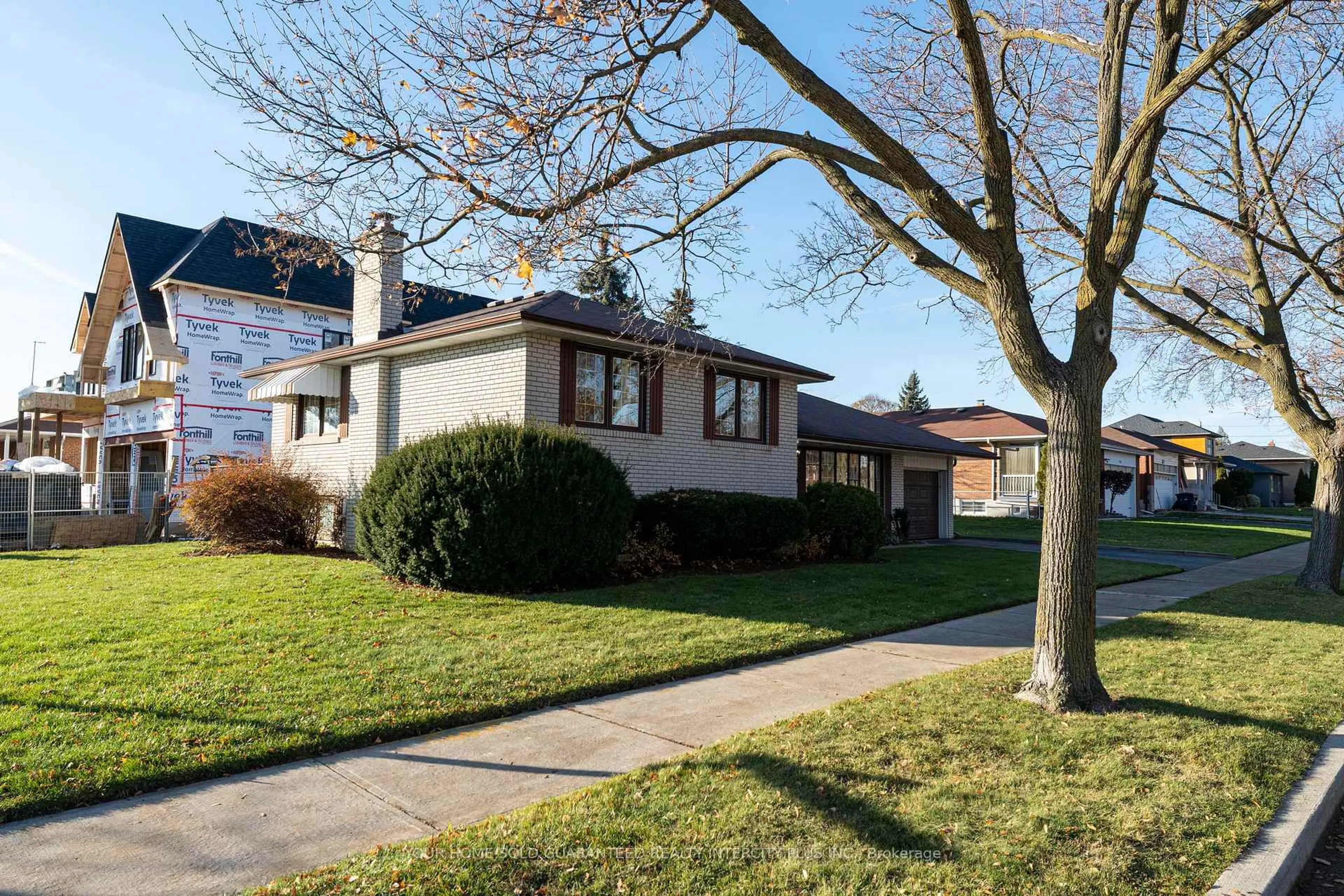 Home with vinyl exterior material, street for 68 Brampton Rd, Toronto Ontario M9R 3J7