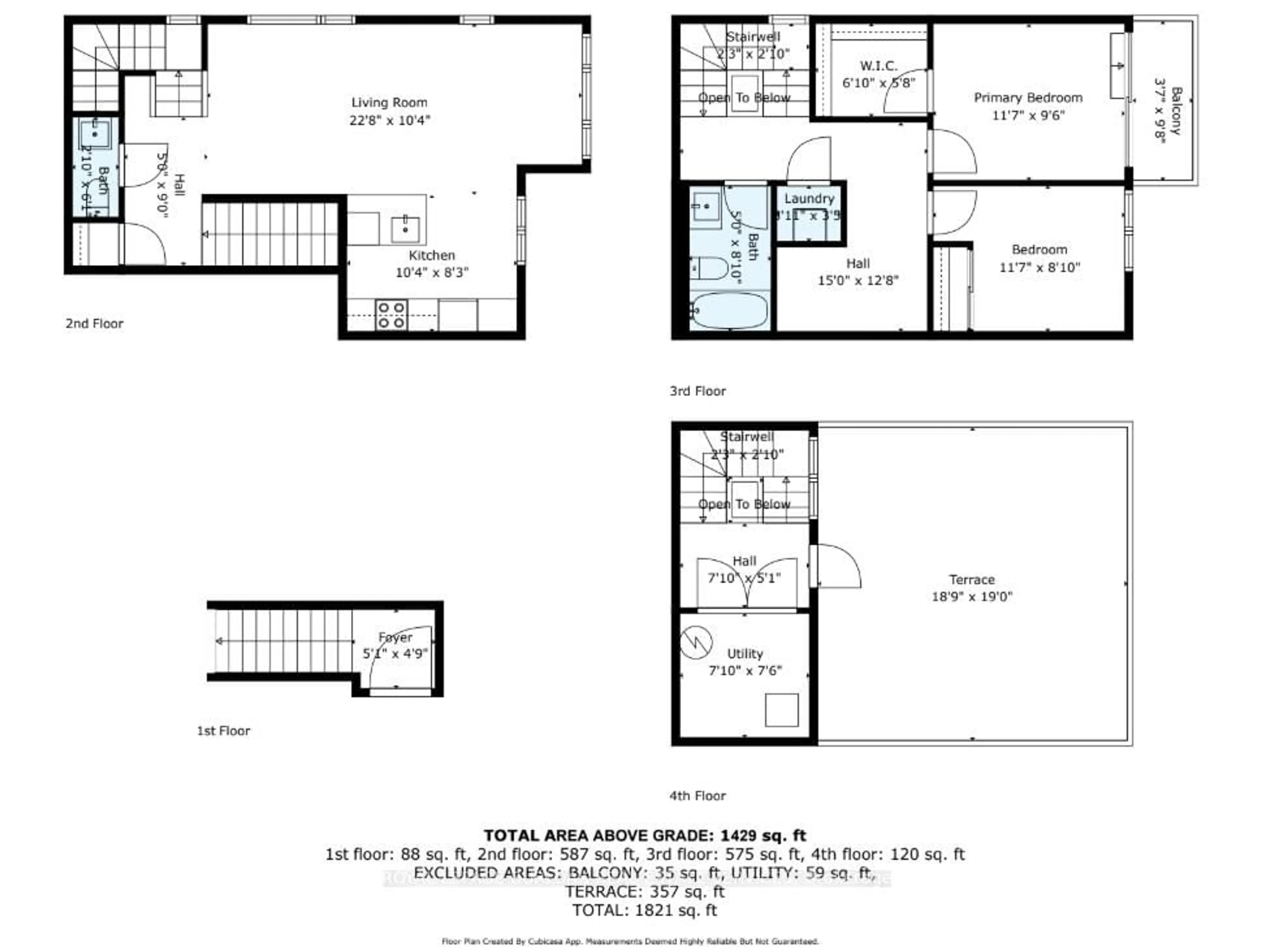 Floor plan for 1133 Cooke Blvd #815, Burlington Ontario L7T 0C3