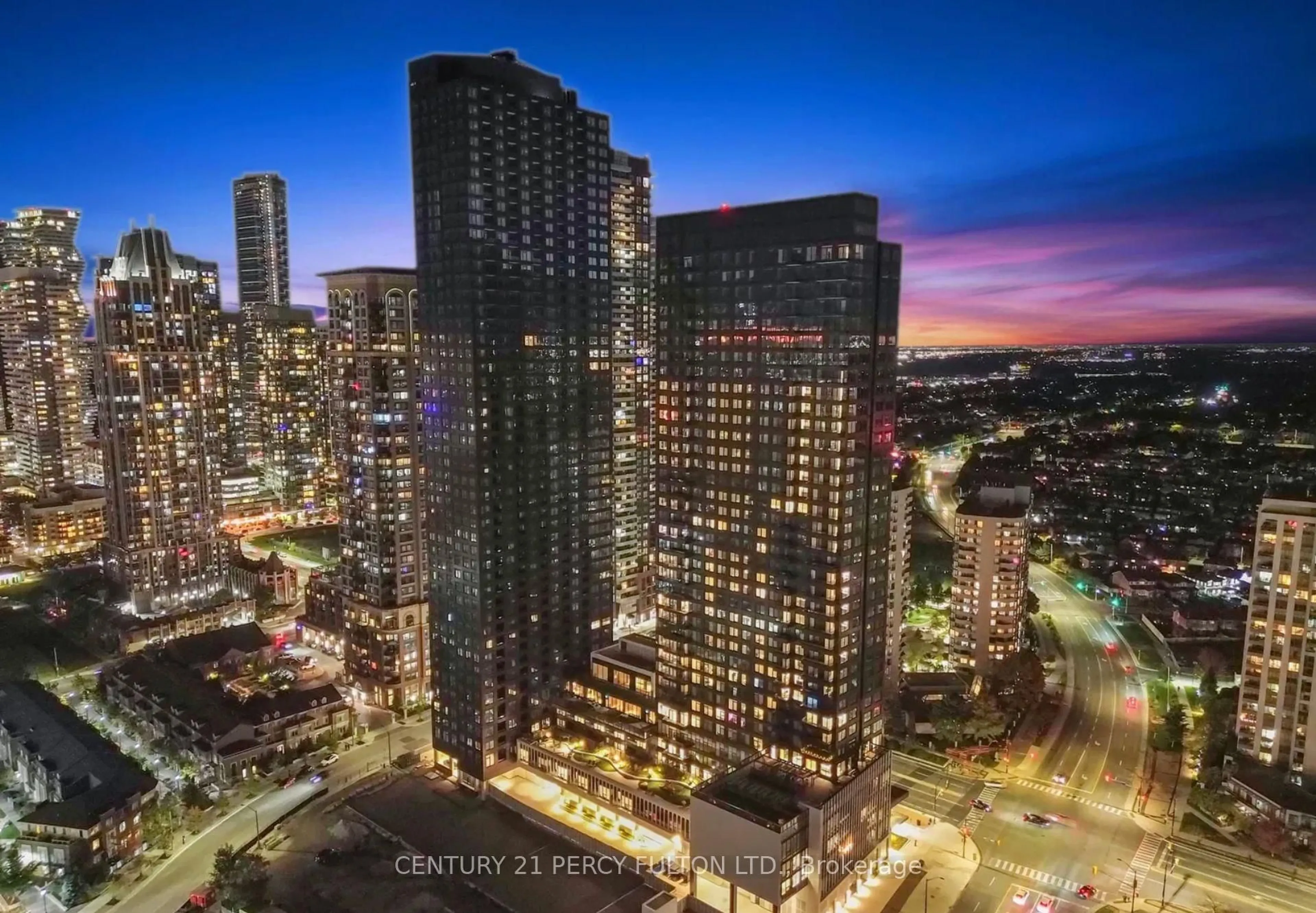 A pic from outside/outdoor area/front of a property/back of a property/a pic from drone, city buildings view from balcony for 395 Square one Dr #4211, Mississauga Ontario L5B 0C6