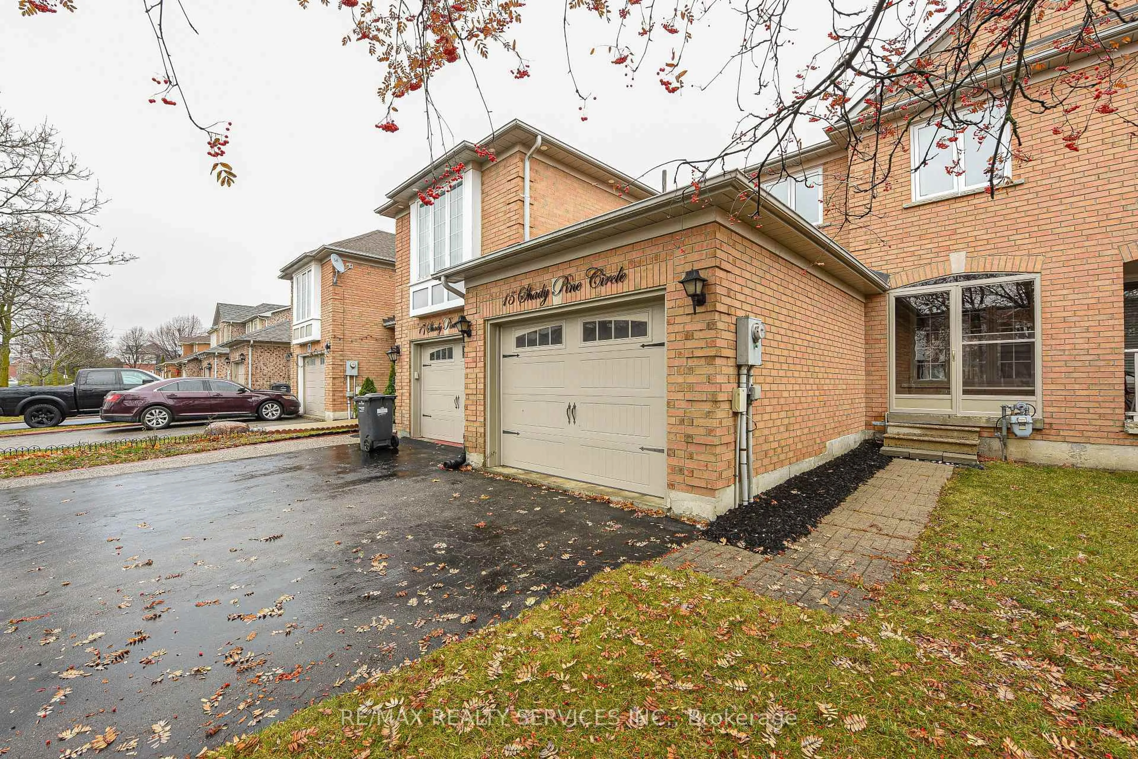 Home with brick exterior material, street for 15 Shady Pine Circ, Brampton Ontario L6R 1N6