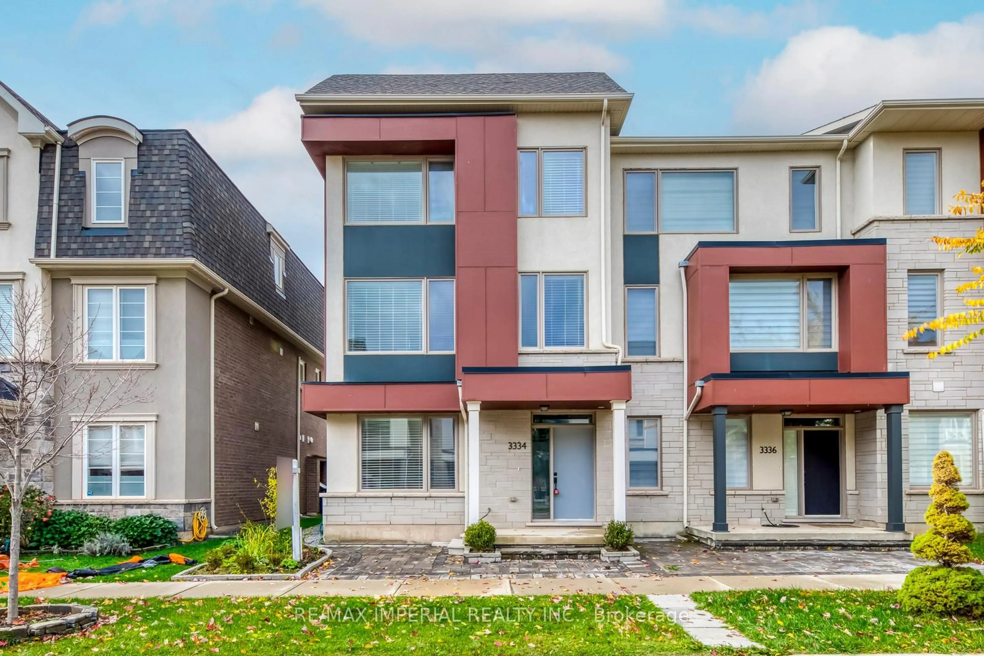 Home with brick exterior material, street for 3334 Carding Mill Tr, Oakville Ontario L6M 1R7