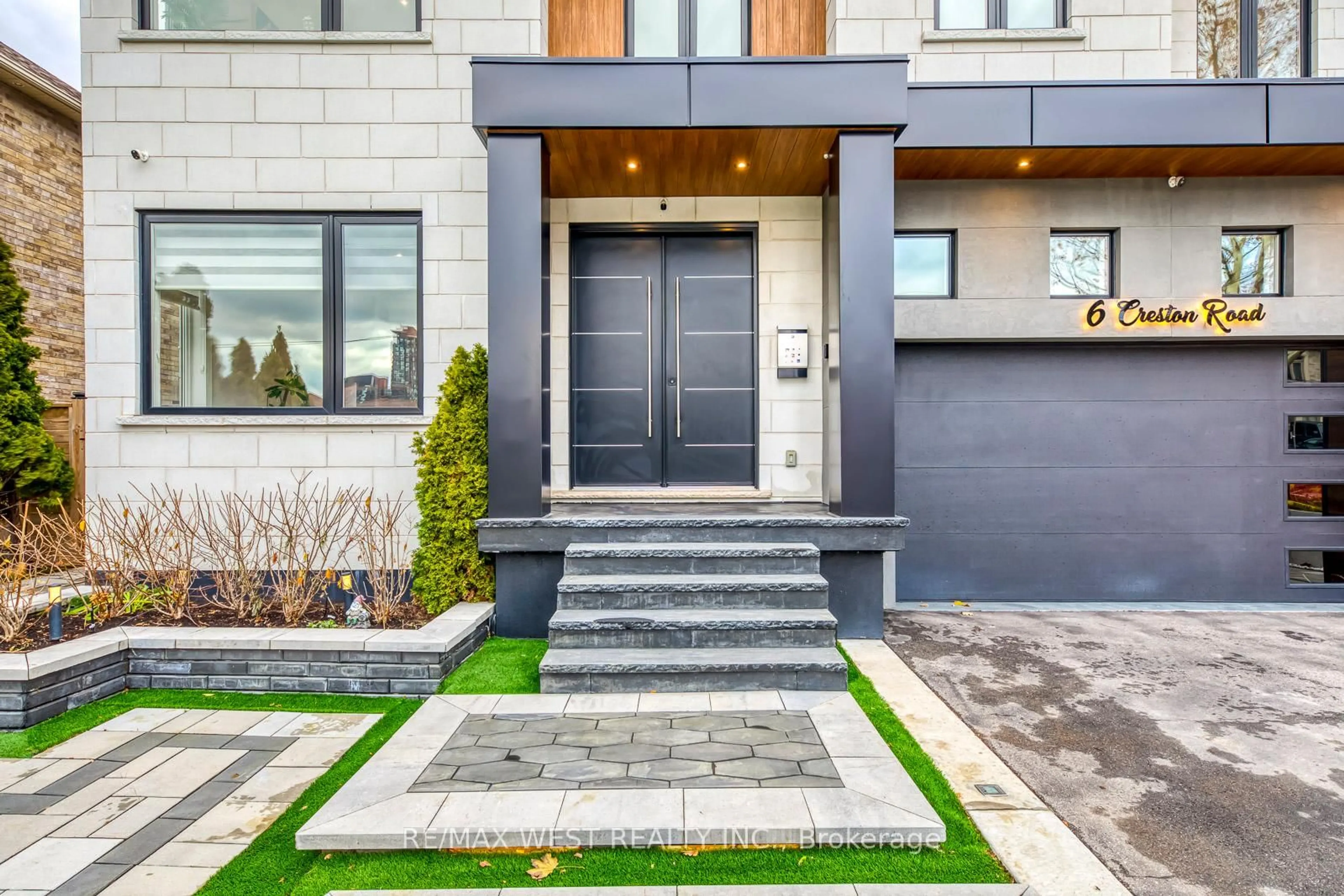 Home with brick exterior material, street for 6 Creston Rd, Toronto Ontario M6A 1J1