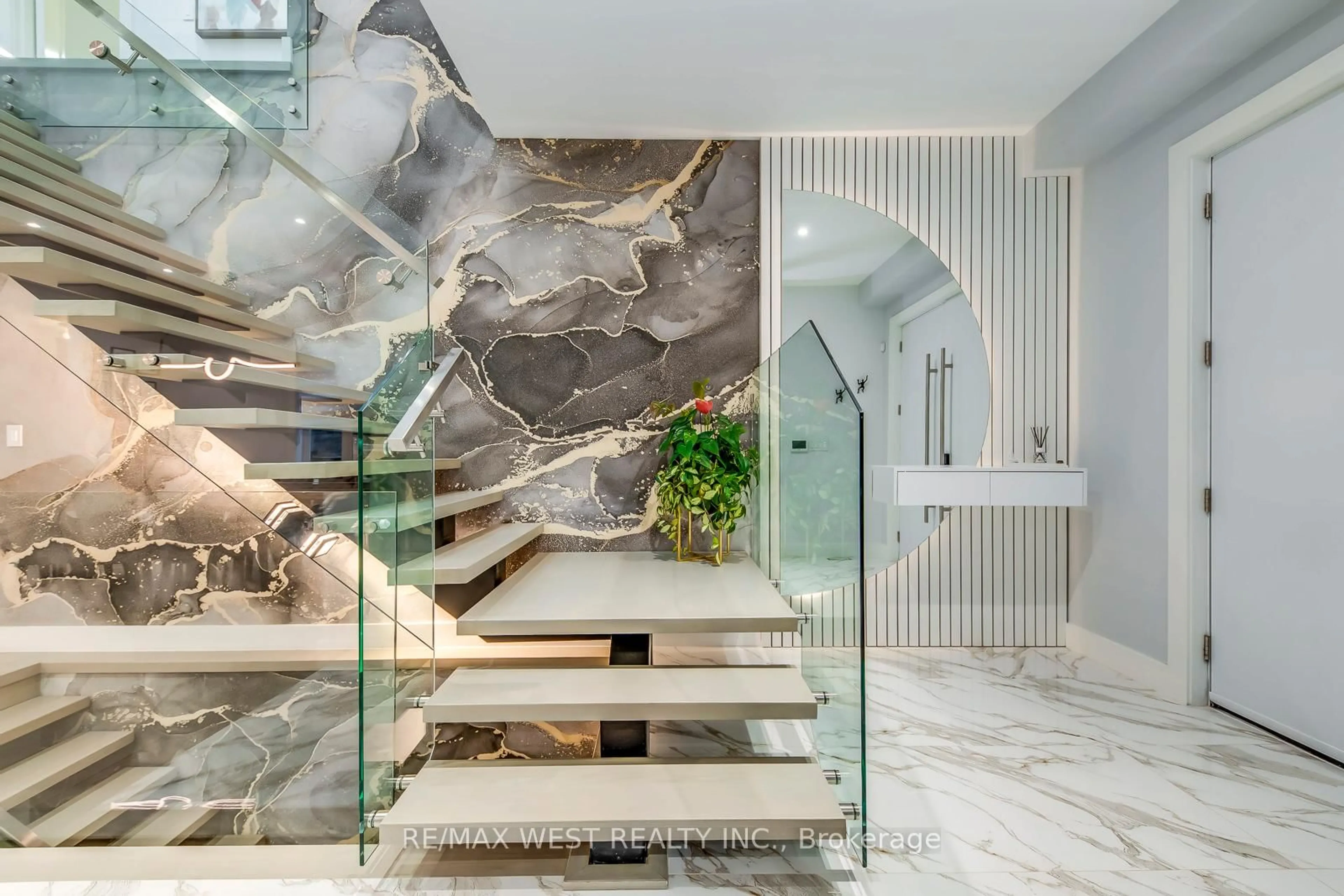 Contemporary bathroom, ceramic/tile floor for 6 Creston Rd, Toronto Ontario M6A 1J1