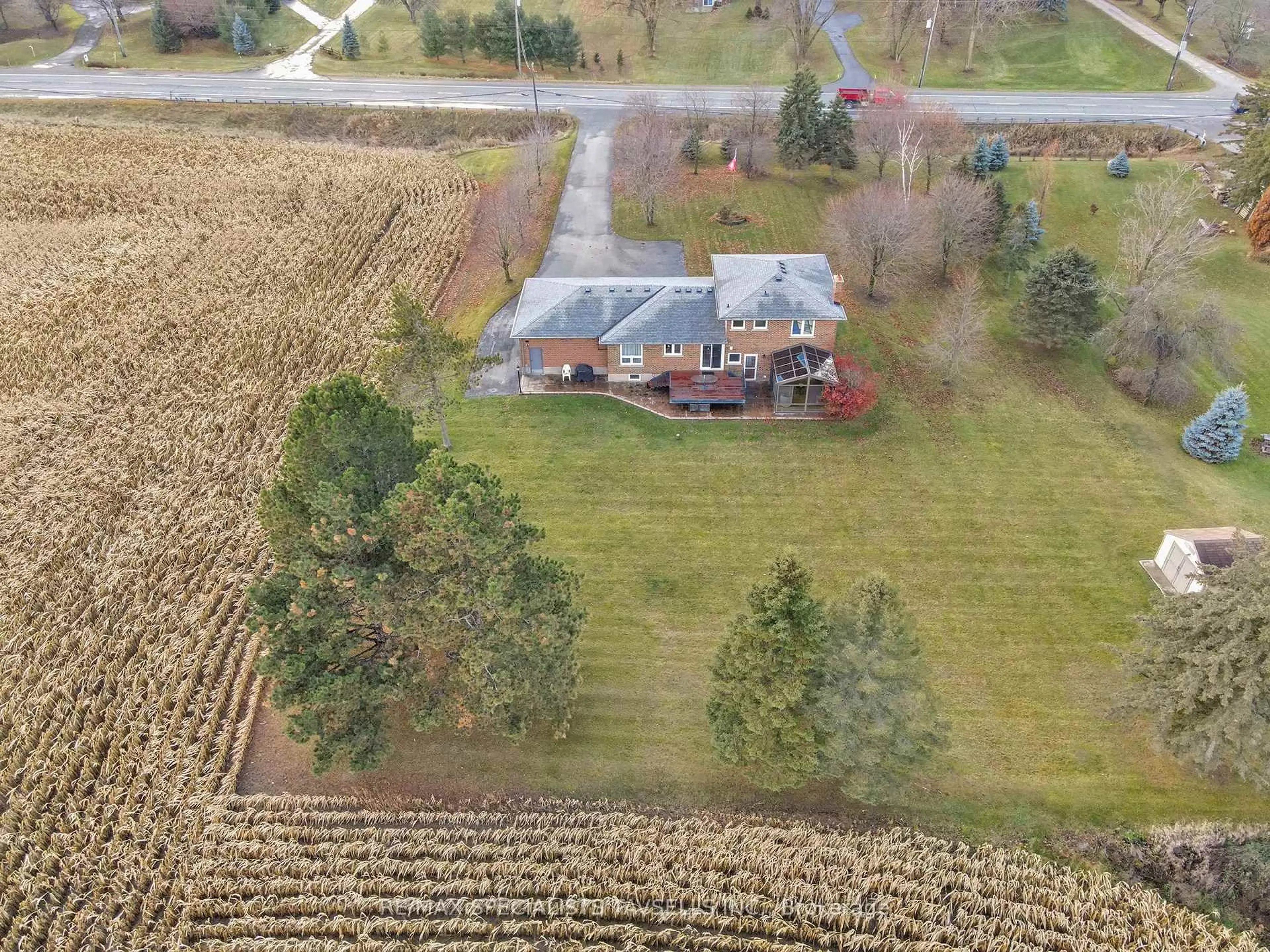 A pic from outside/outdoor area/front of a property/back of a property/a pic from drone, unknown for 14791 50 Highway, Caledon Ontario L7E 5R8