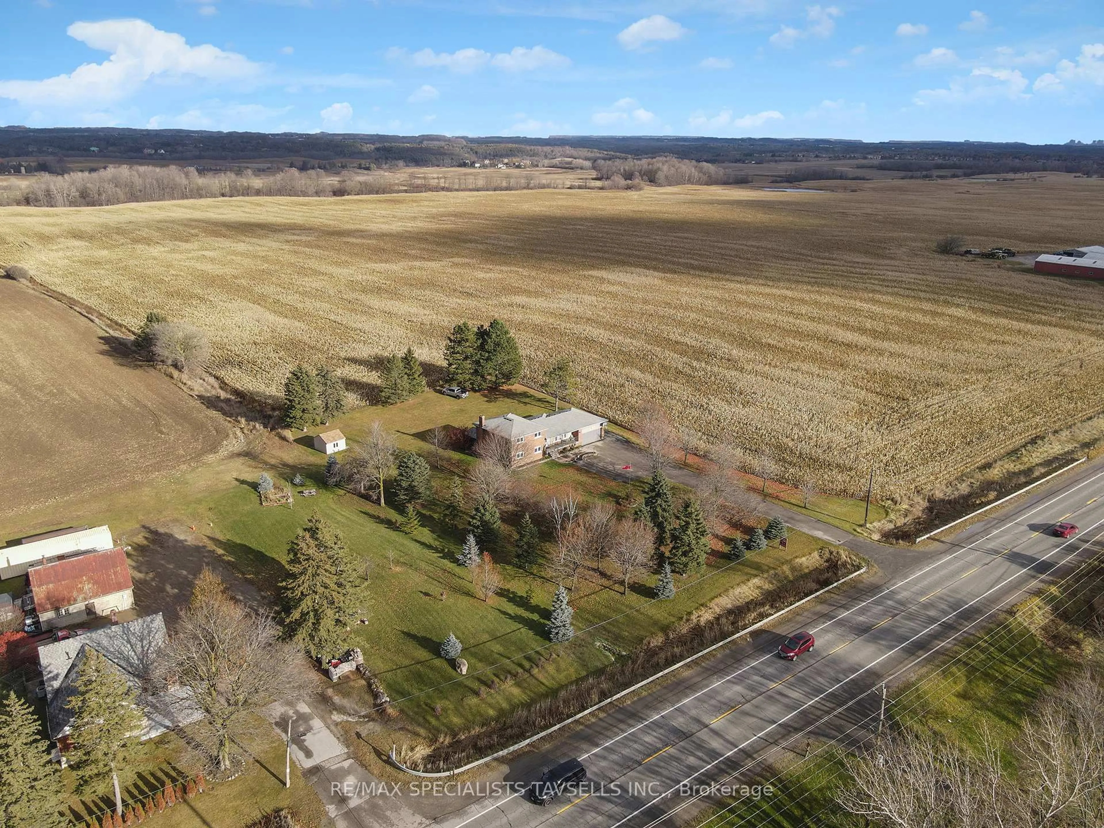 A pic from outside/outdoor area/front of a property/back of a property/a pic from drone, unknown for 14791 50 Highway, Caledon Ontario L7E 5R8