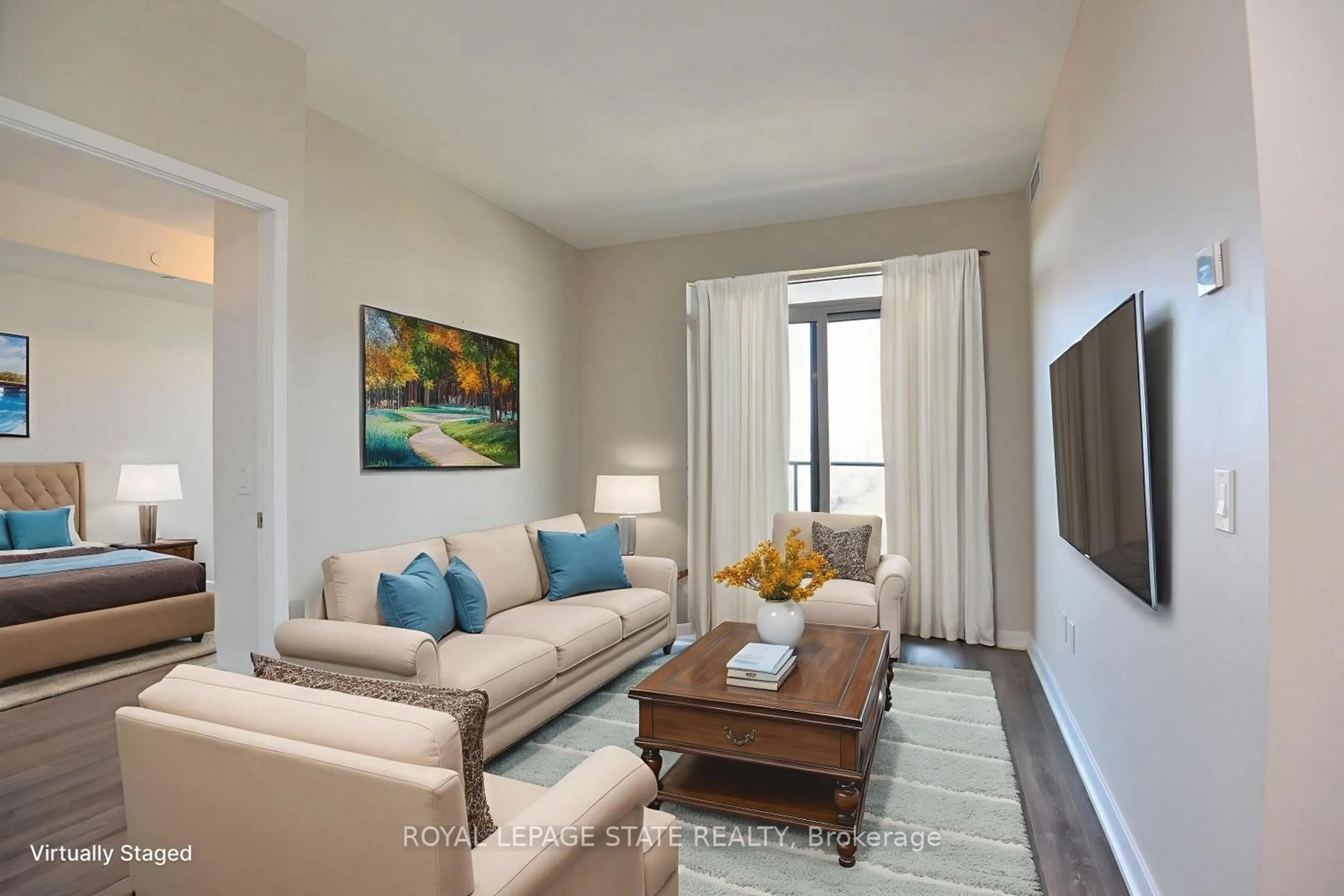 Living room with furniture, unknown for 2007 James St #1301, Burlington Ontario L7R 0G7