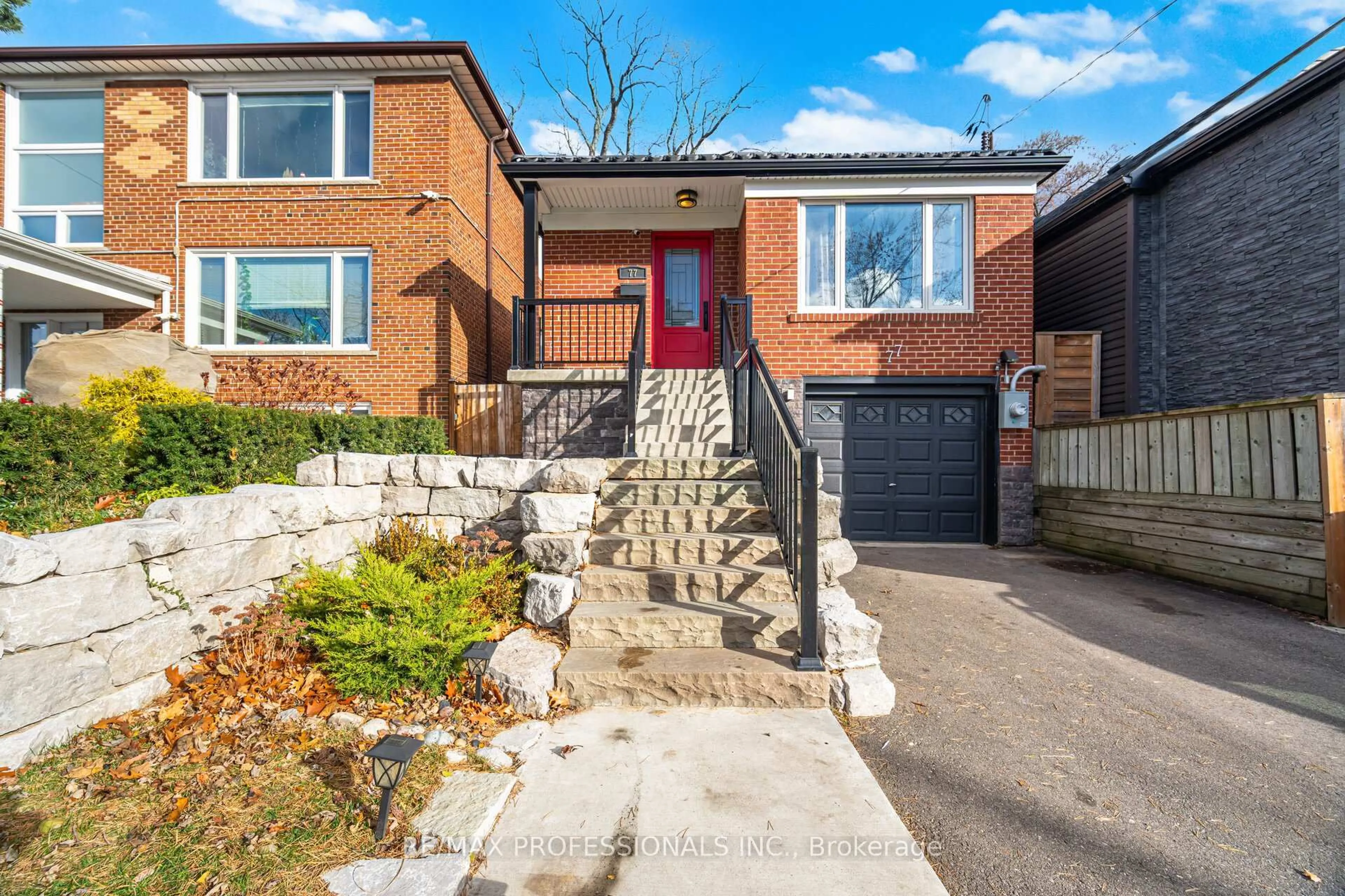 Home with brick exterior material, street for 77 Grandville Ave, Toronto Ontario M6N 4V1