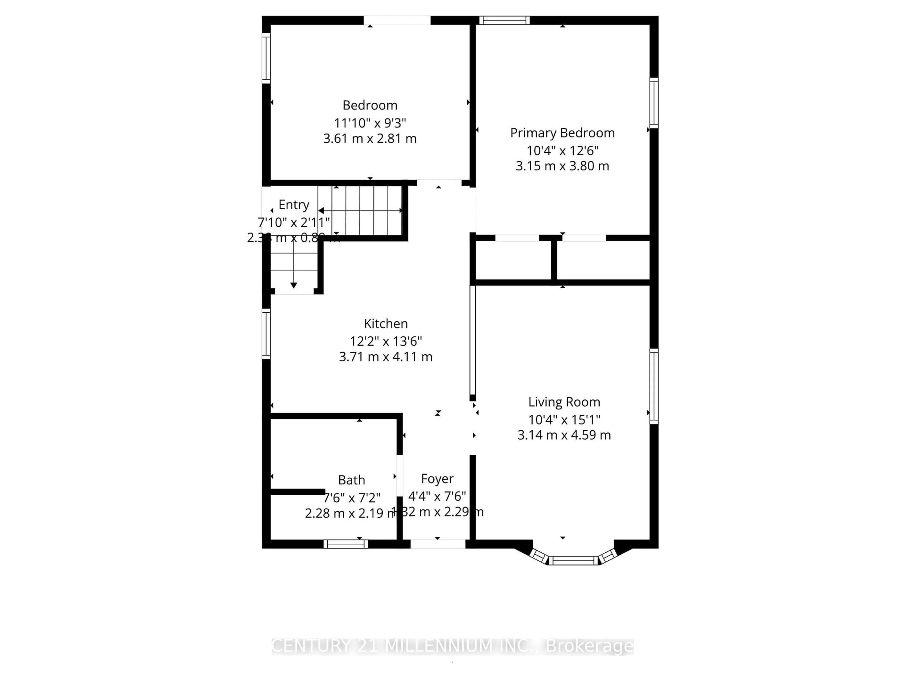 Floor plan for 30 Clarence St, Brampton Ontario L6W 1S3