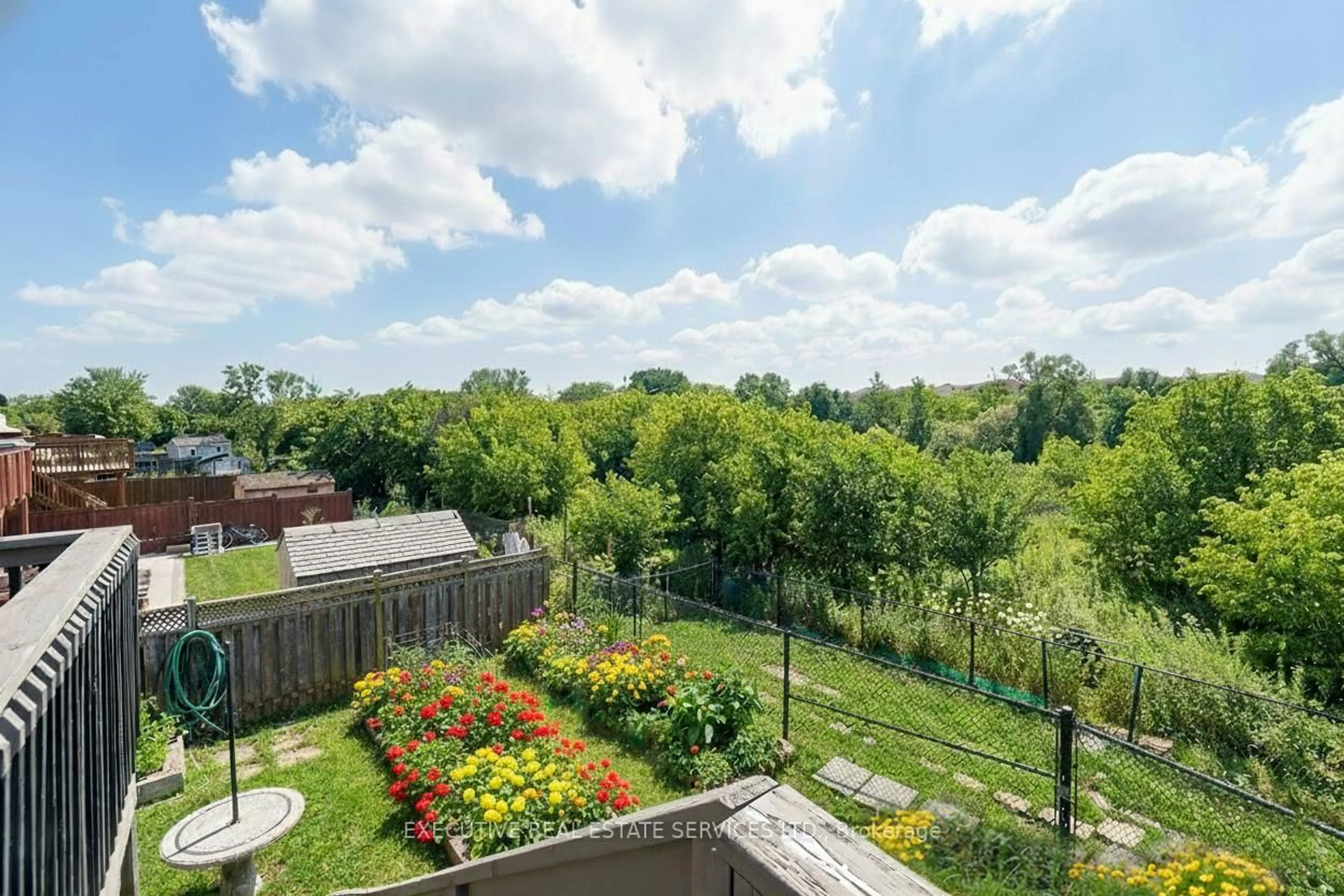 Patio, city buildings view from balcony for 44 Moldovan Dr, Brampton Ontario L6R 0E4