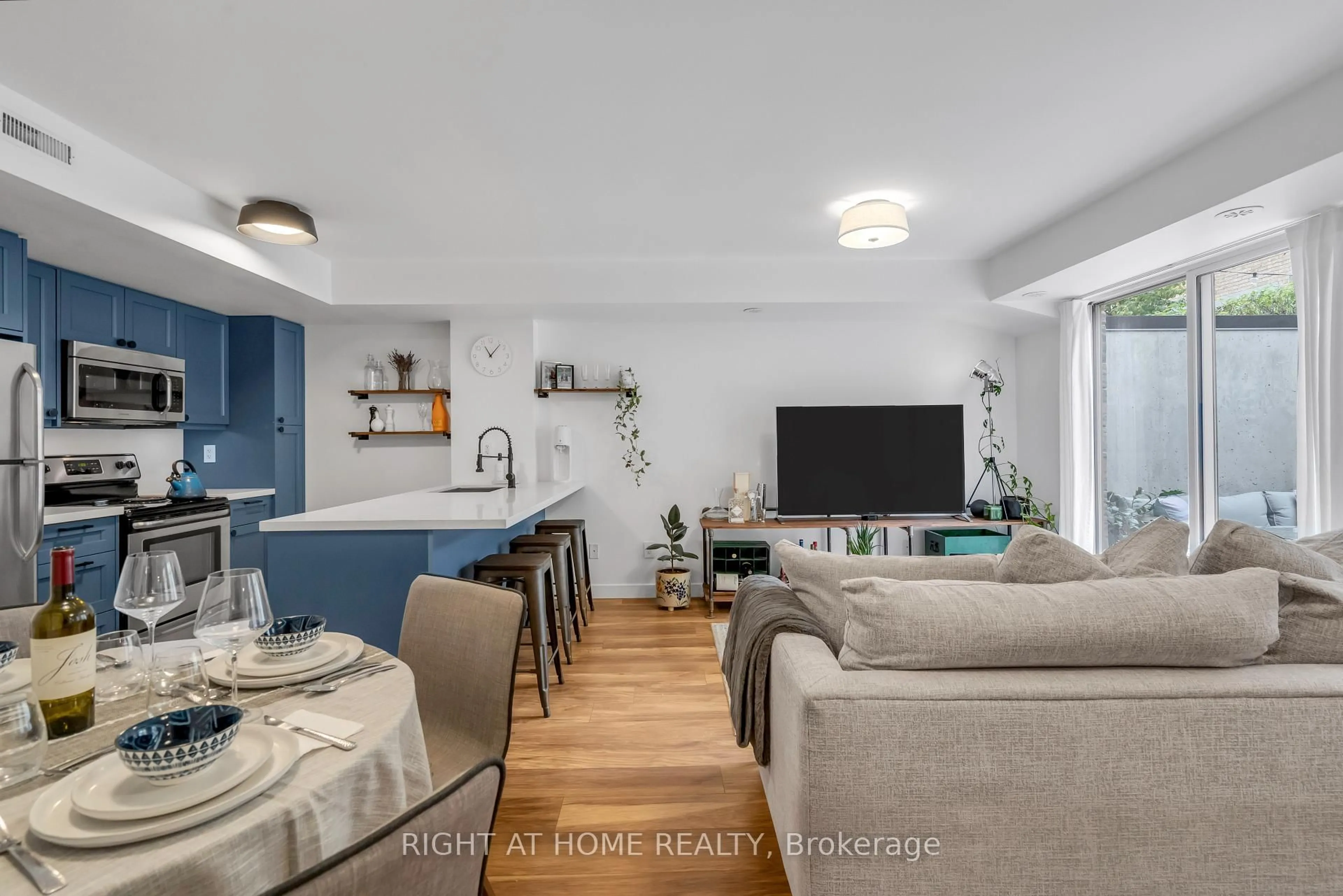 Living room with furniture, unknown for 12 Foundry Ave #146, Toronto Ontario M6H 0A7