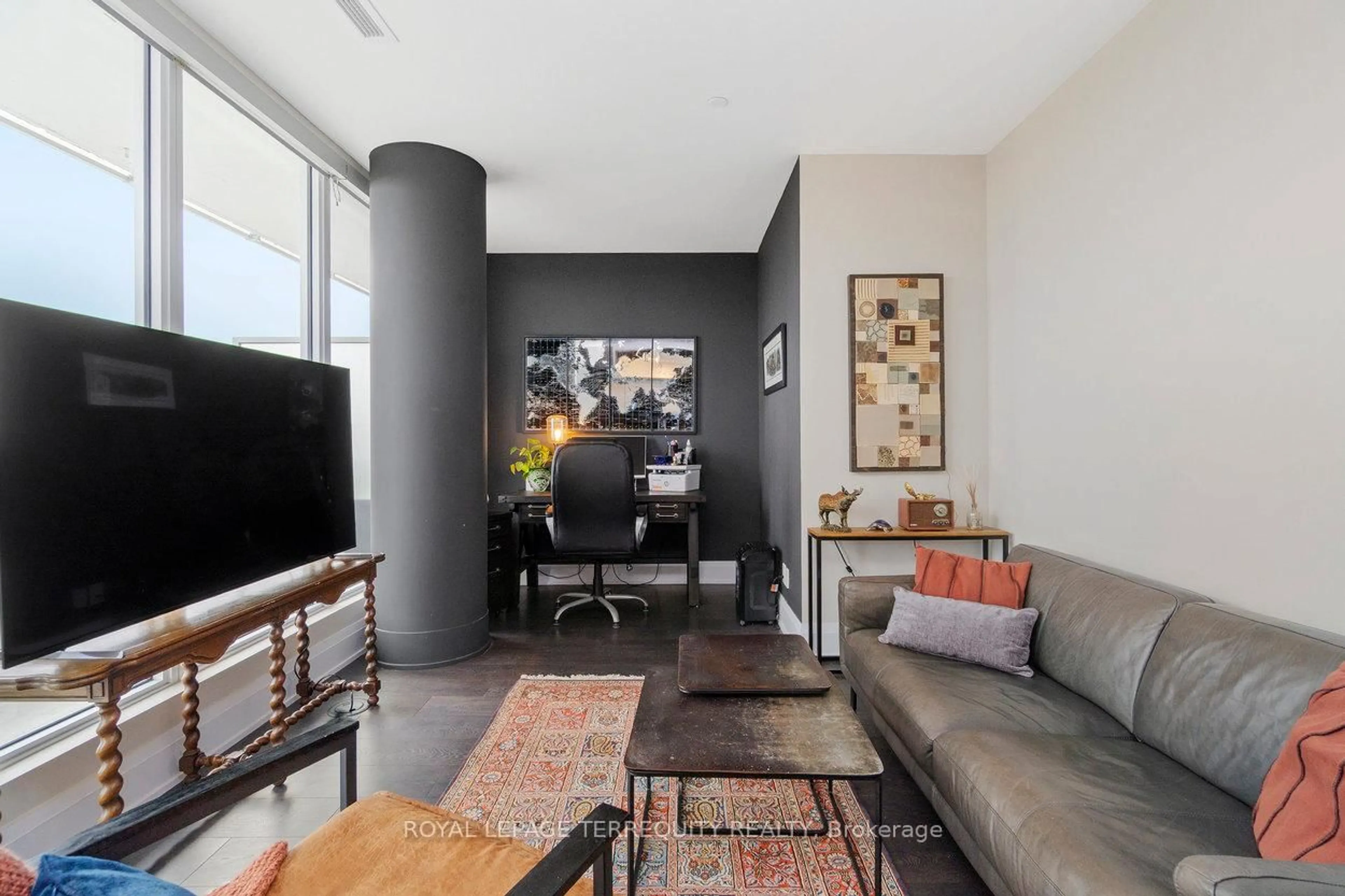 Living room with furniture, unknown for 20 Brin Dr #1901, Toronto Ontario M8X 0B2