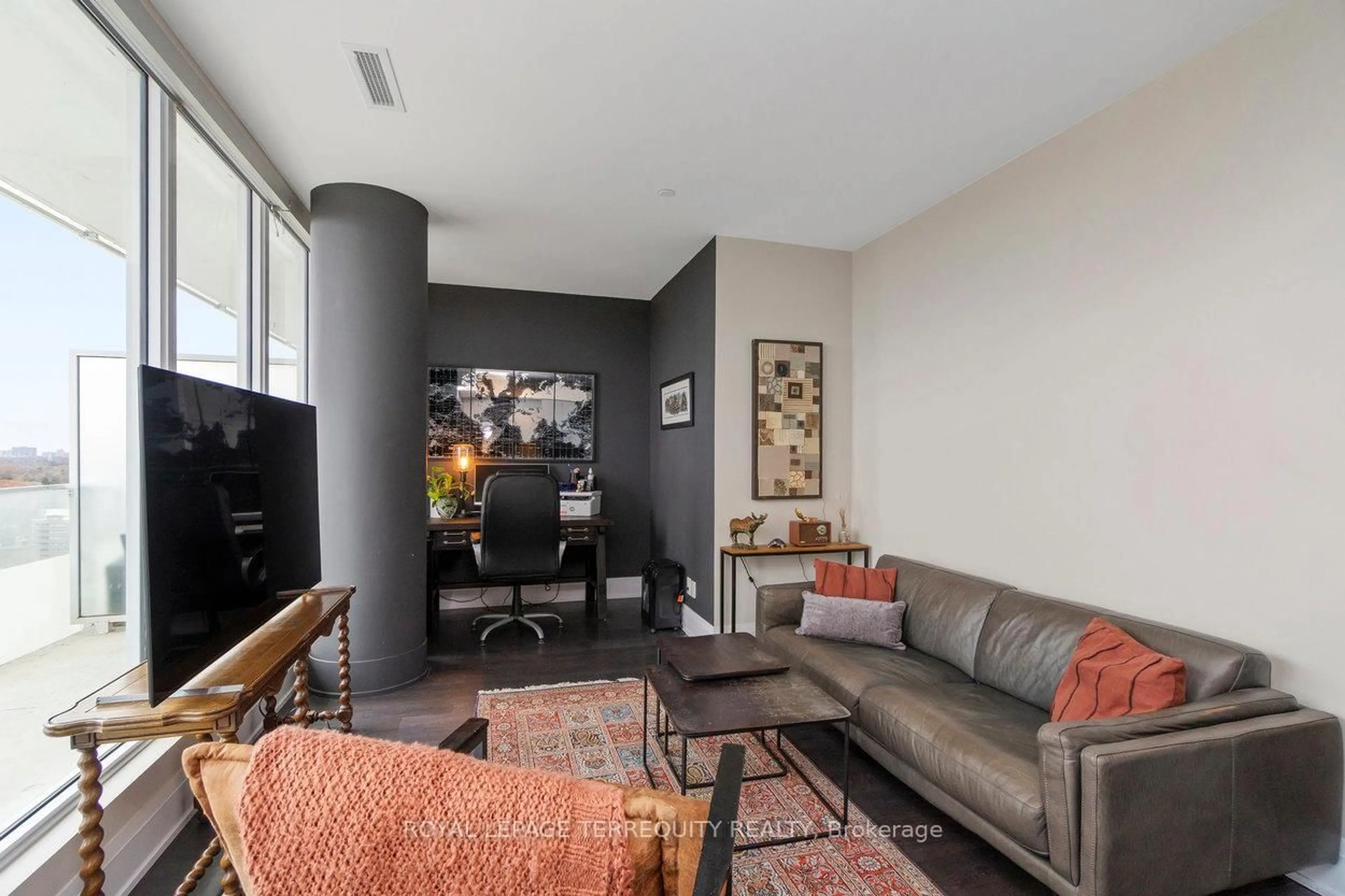 Living room with furniture, unknown for 20 Brin Dr #1901, Toronto Ontario M8X 0B2