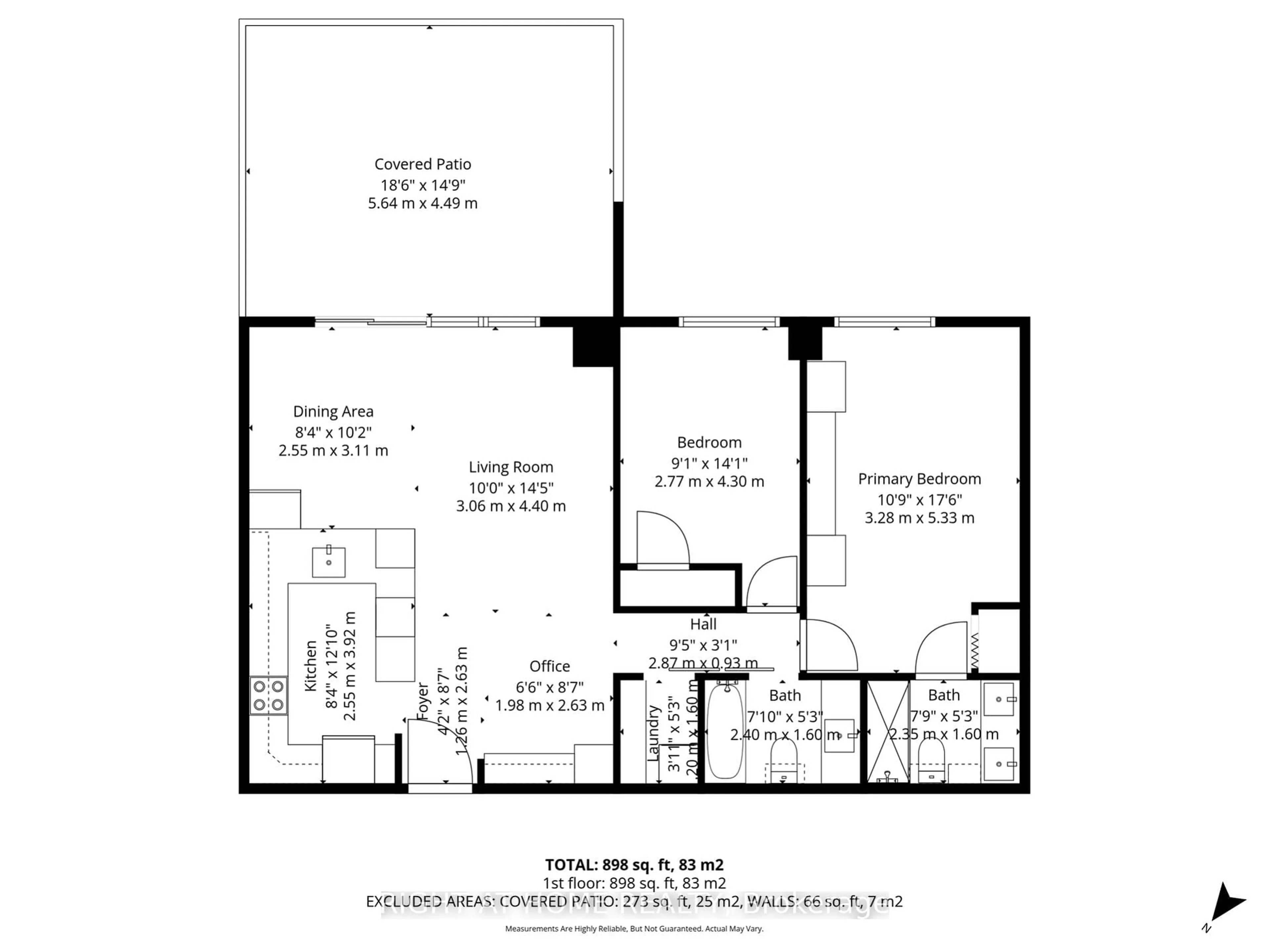 Floor plan for 135 Marlee Ave #206, Toronto Ontario M6B 4C6