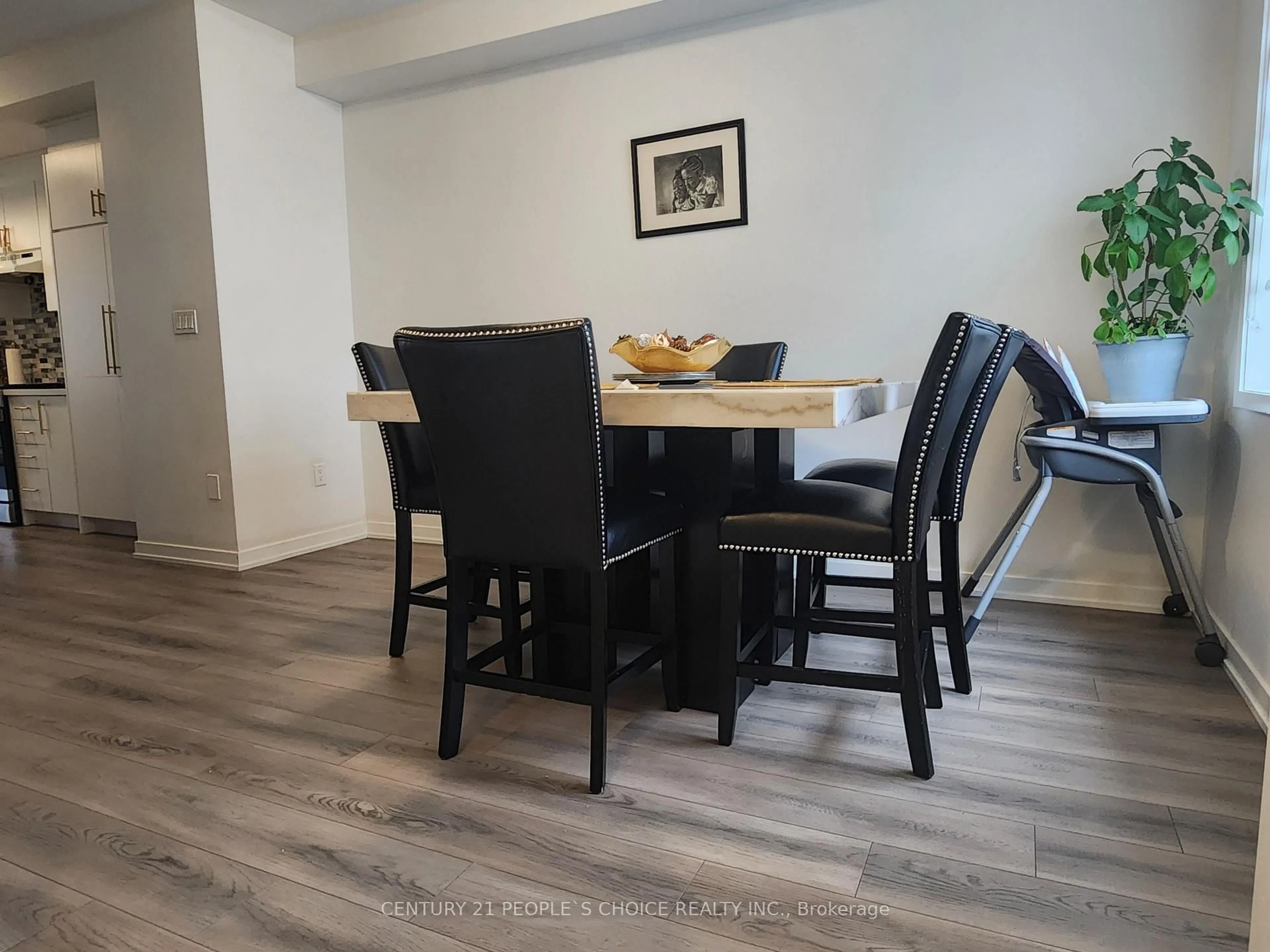Dining room, wood/laminate floor for 44 Lambert Lane, Caledon Ontario L7E 4M4