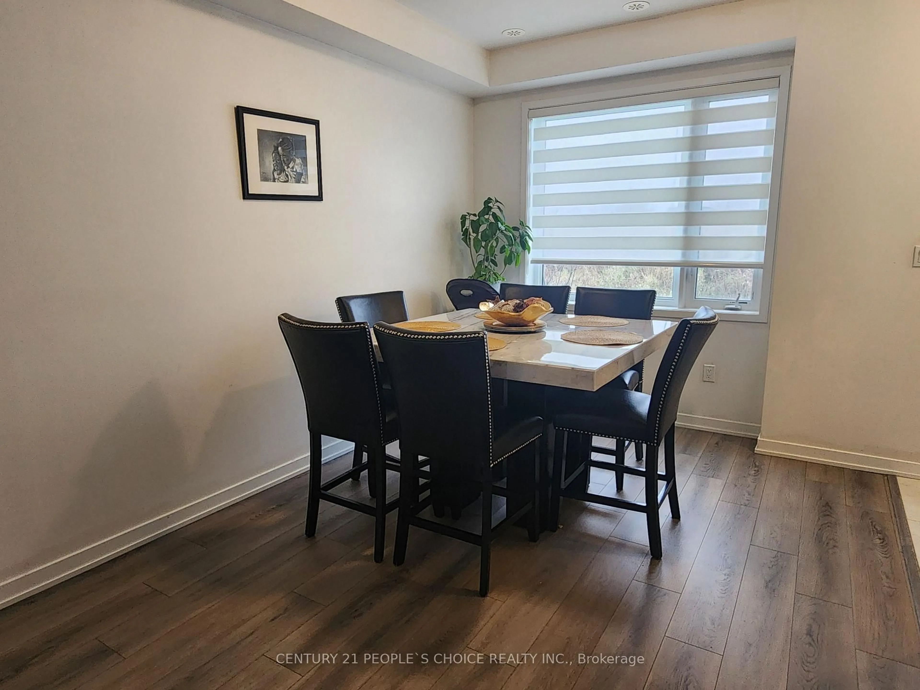 Dining room, wood/laminate floor for 44 Lambert Lane, Caledon Ontario L7E 4M4
