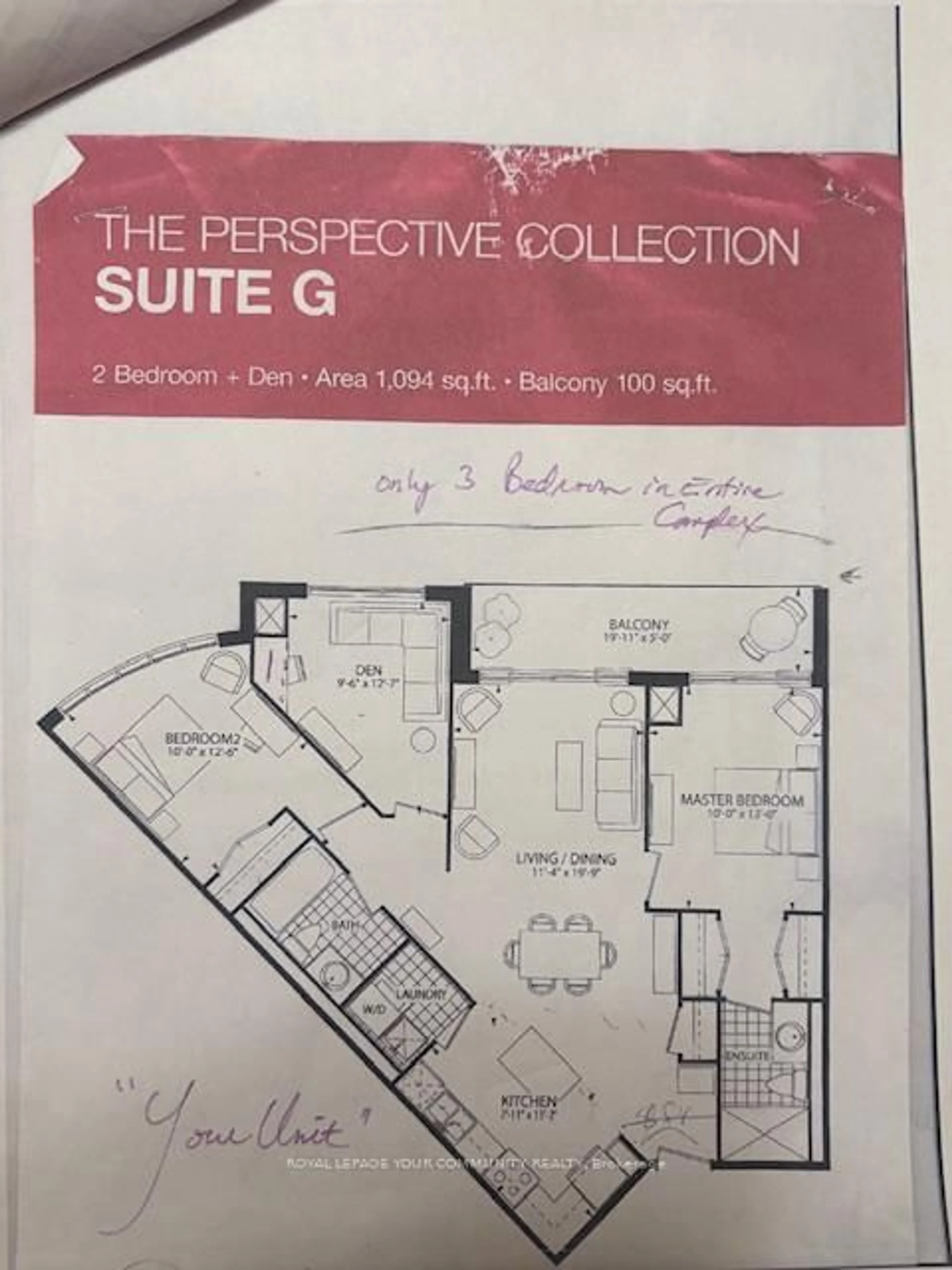 Floor plan for 25 Fontenay Crt #413, Toronto Ontario M9A 0C4