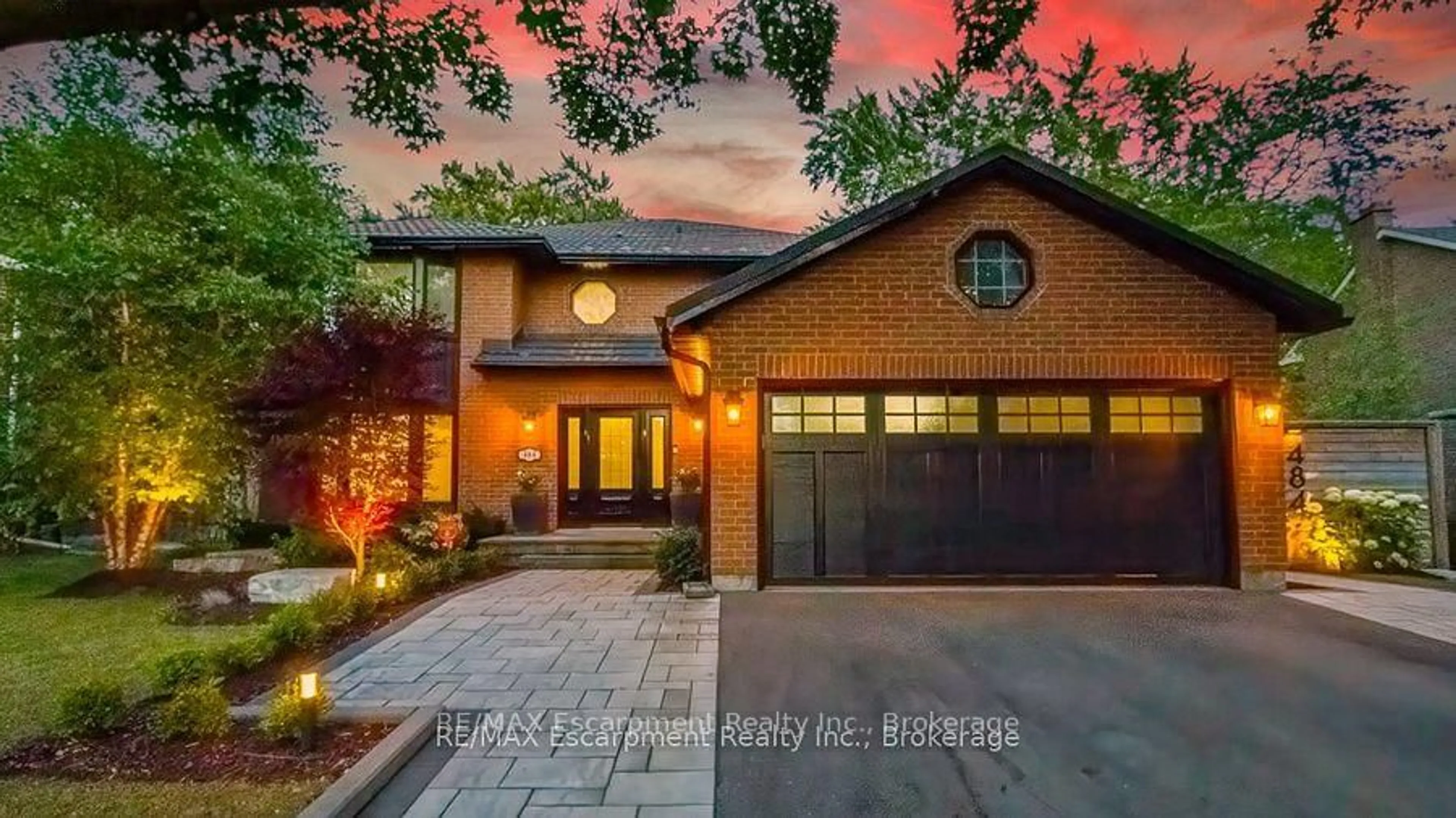Home with brick exterior material, street for 484 Aspen Forest Dr, Oakville Ontario L6J 6H7