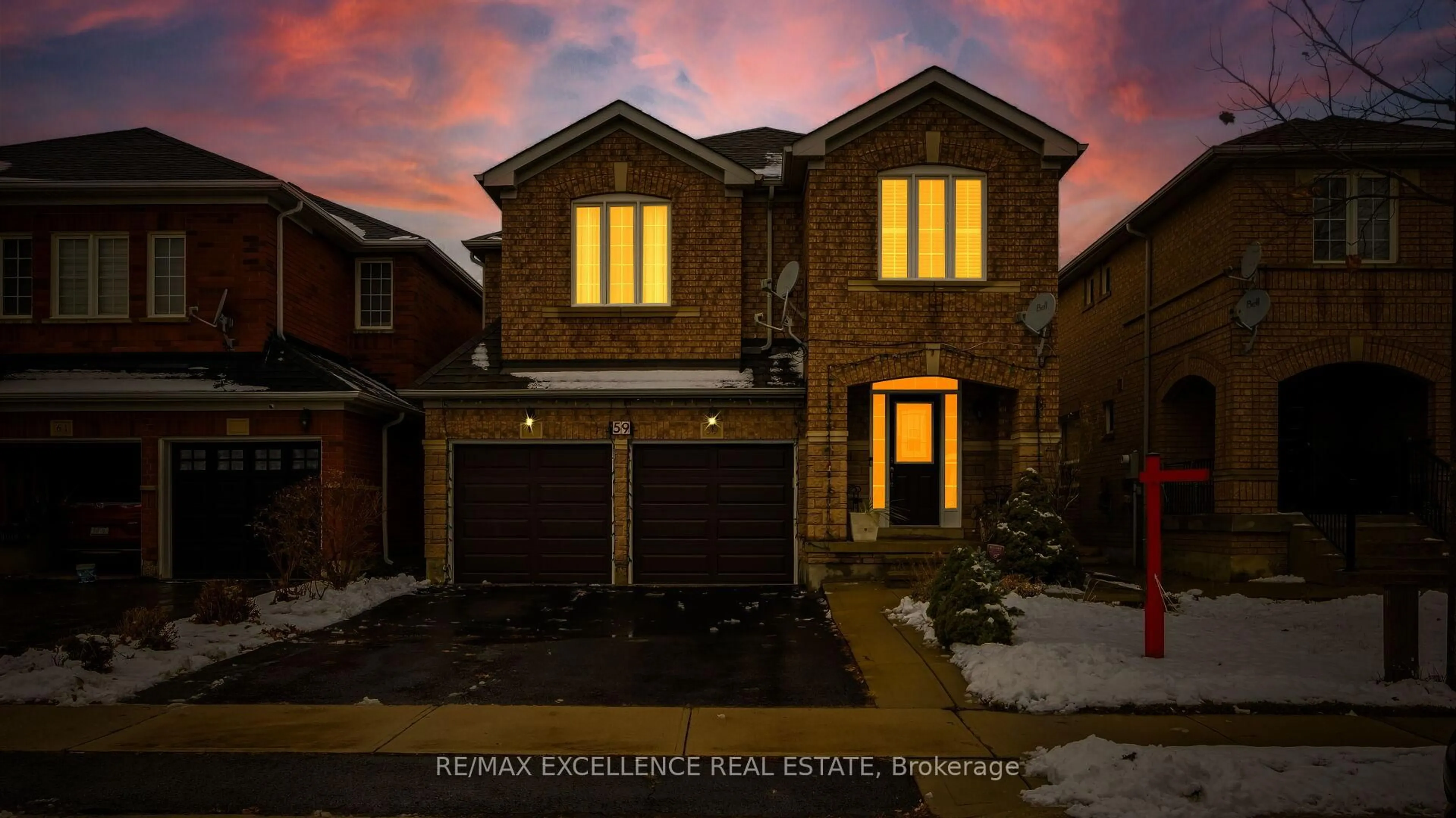 Home with brick exterior material, street for 59 Linderwood Dr, Brampton Ontario L7A 1S4
