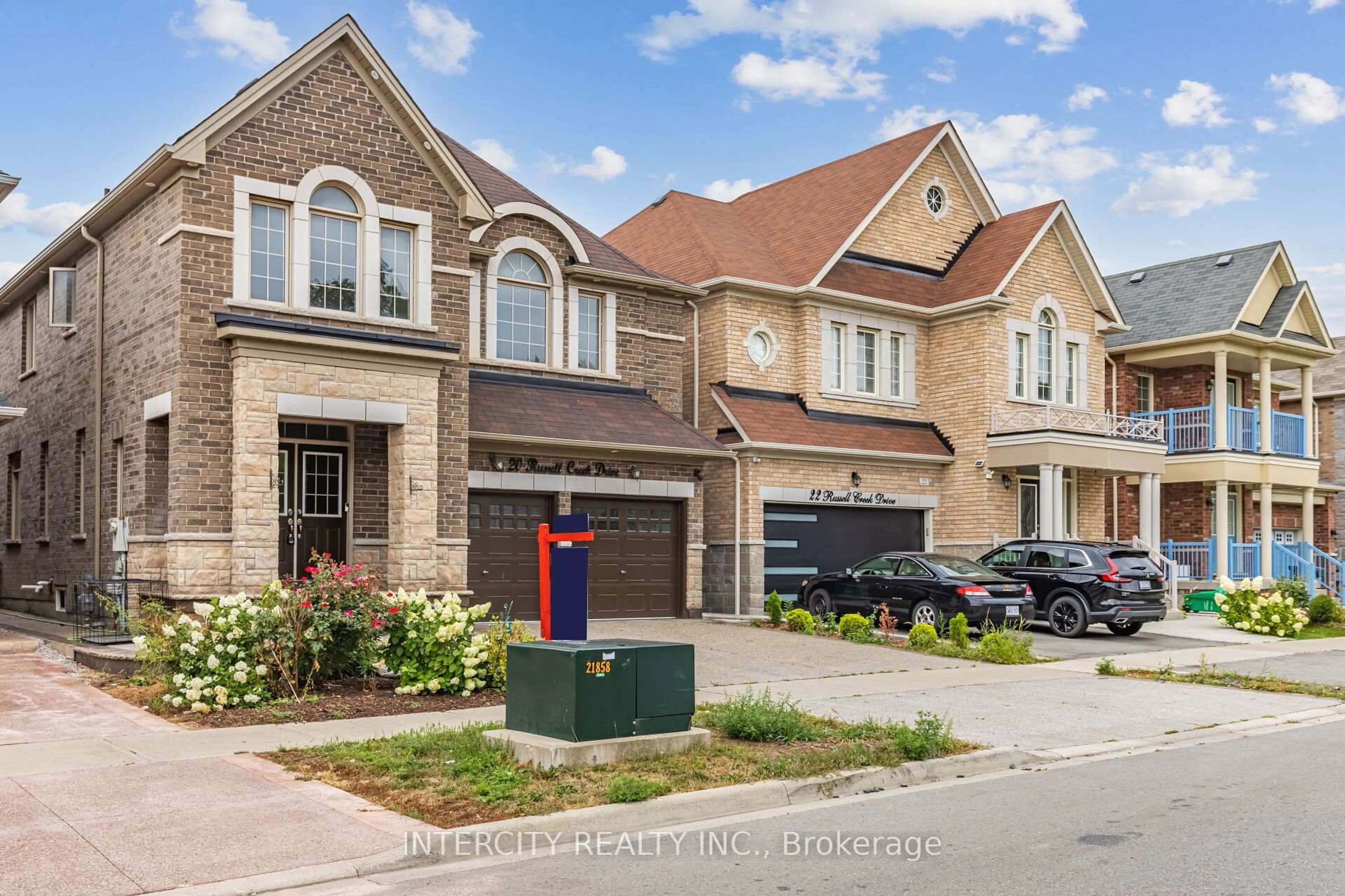 Home with brick exterior material, street for 20 Russell Creek Dr, Brampton Ontario L6R 3Y9