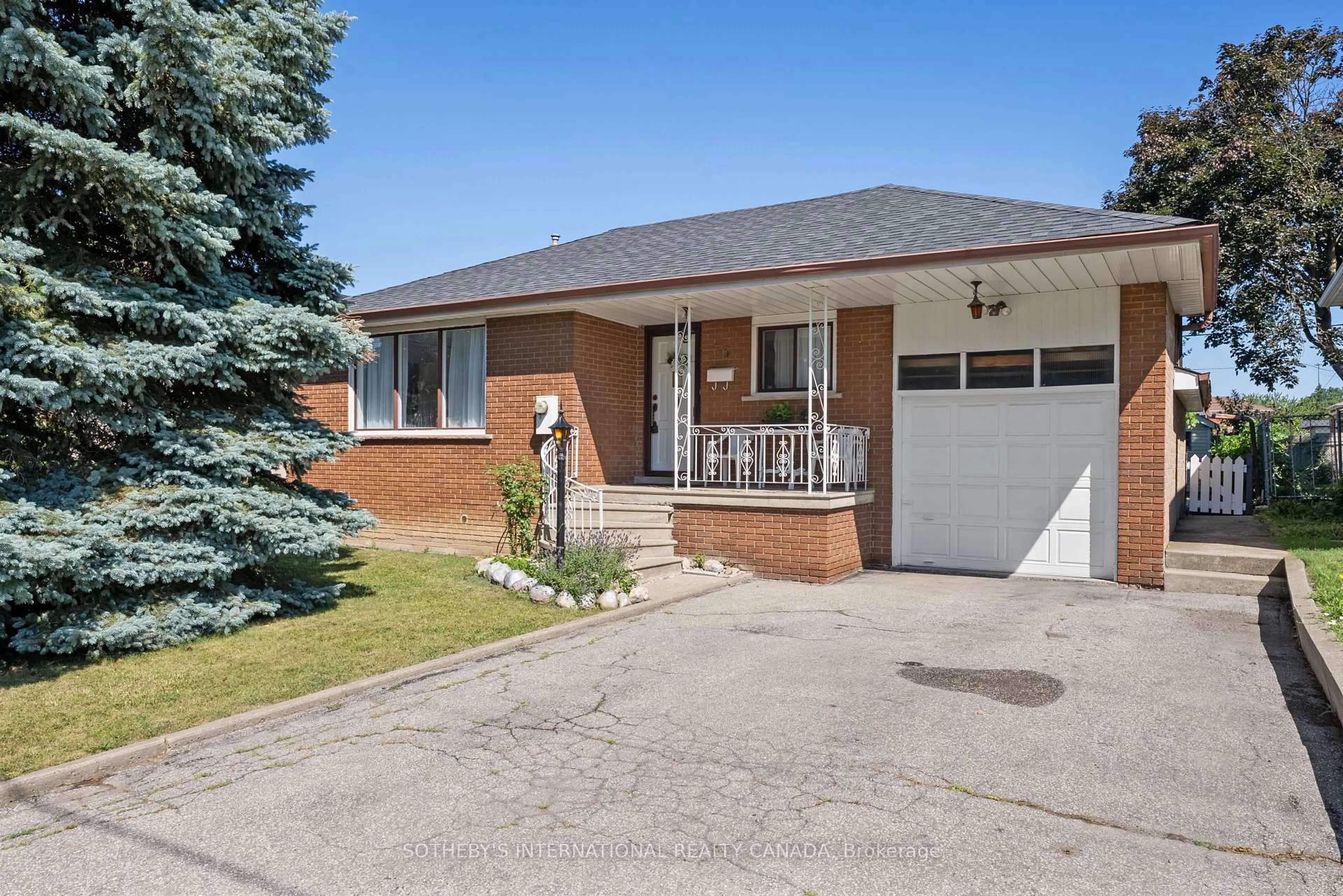 Home with brick exterior material, street for 76 Lawnside Dr, Toronto Ontario M6L 1Z7