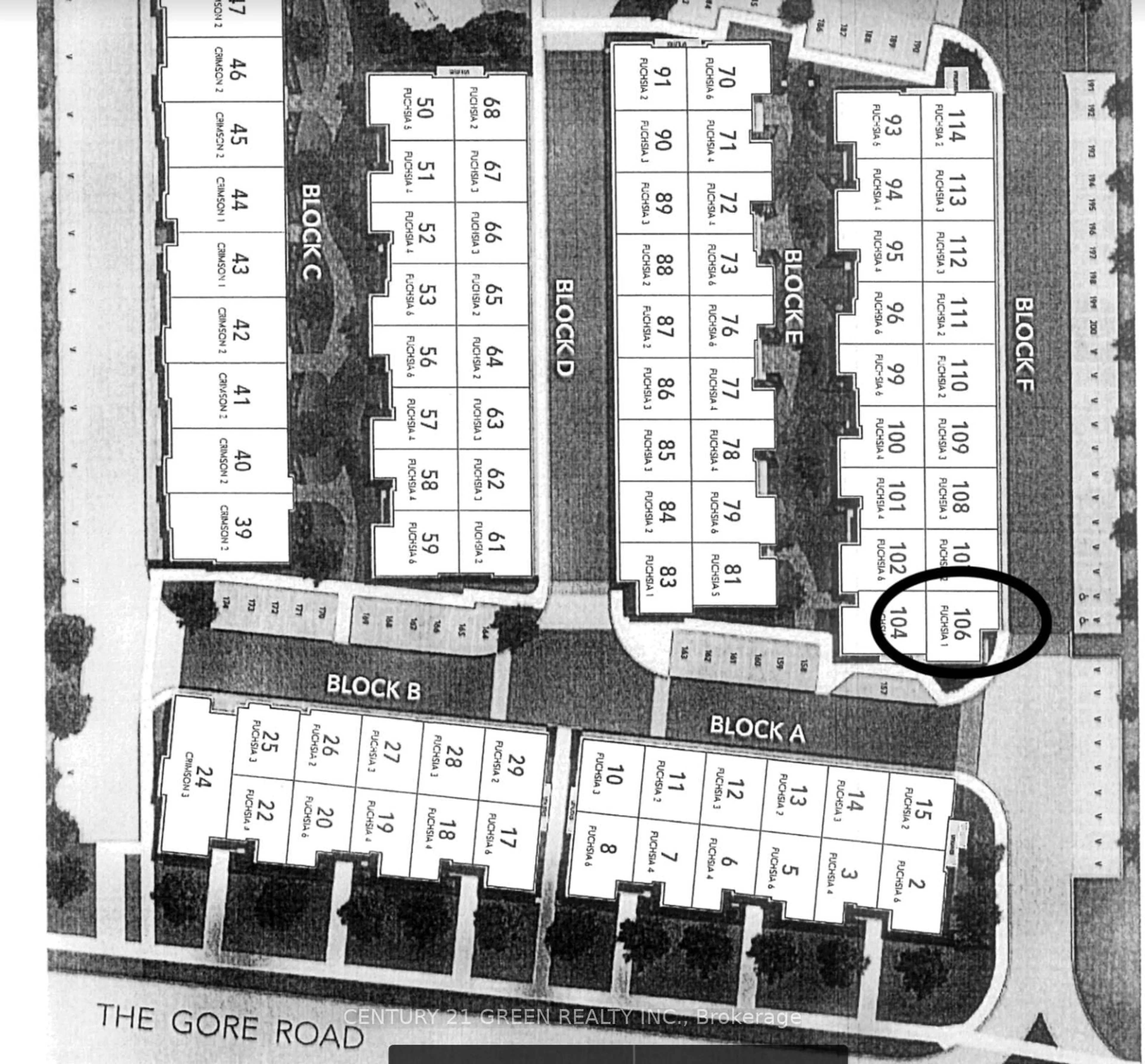 Floor plan for 9470 The Gore Rd #106, Brampton Ontario L6P 0A8