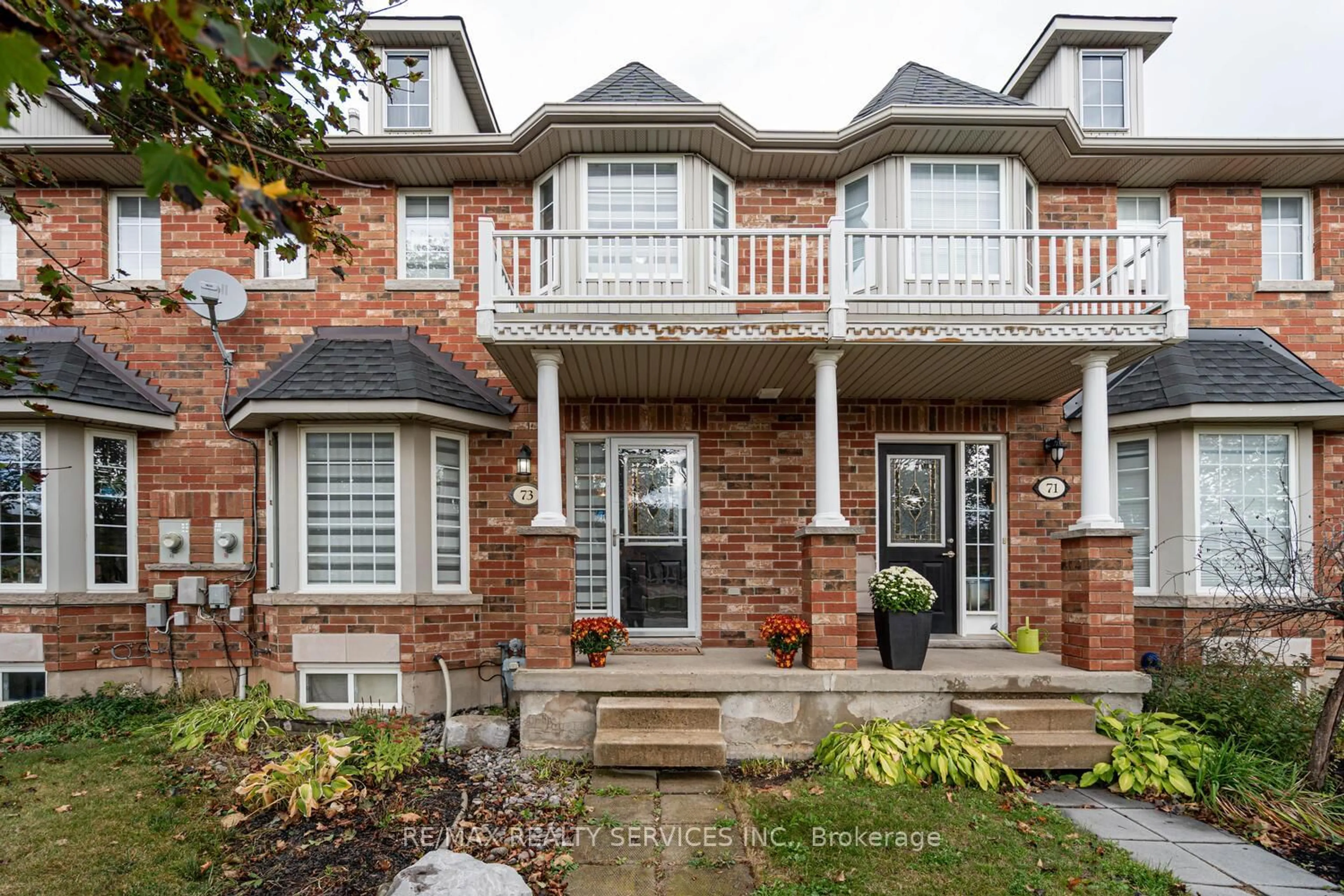 Home with brick exterior material, street for 73 Montgomery Blvd, Orangeville Ontario L9W 5H6