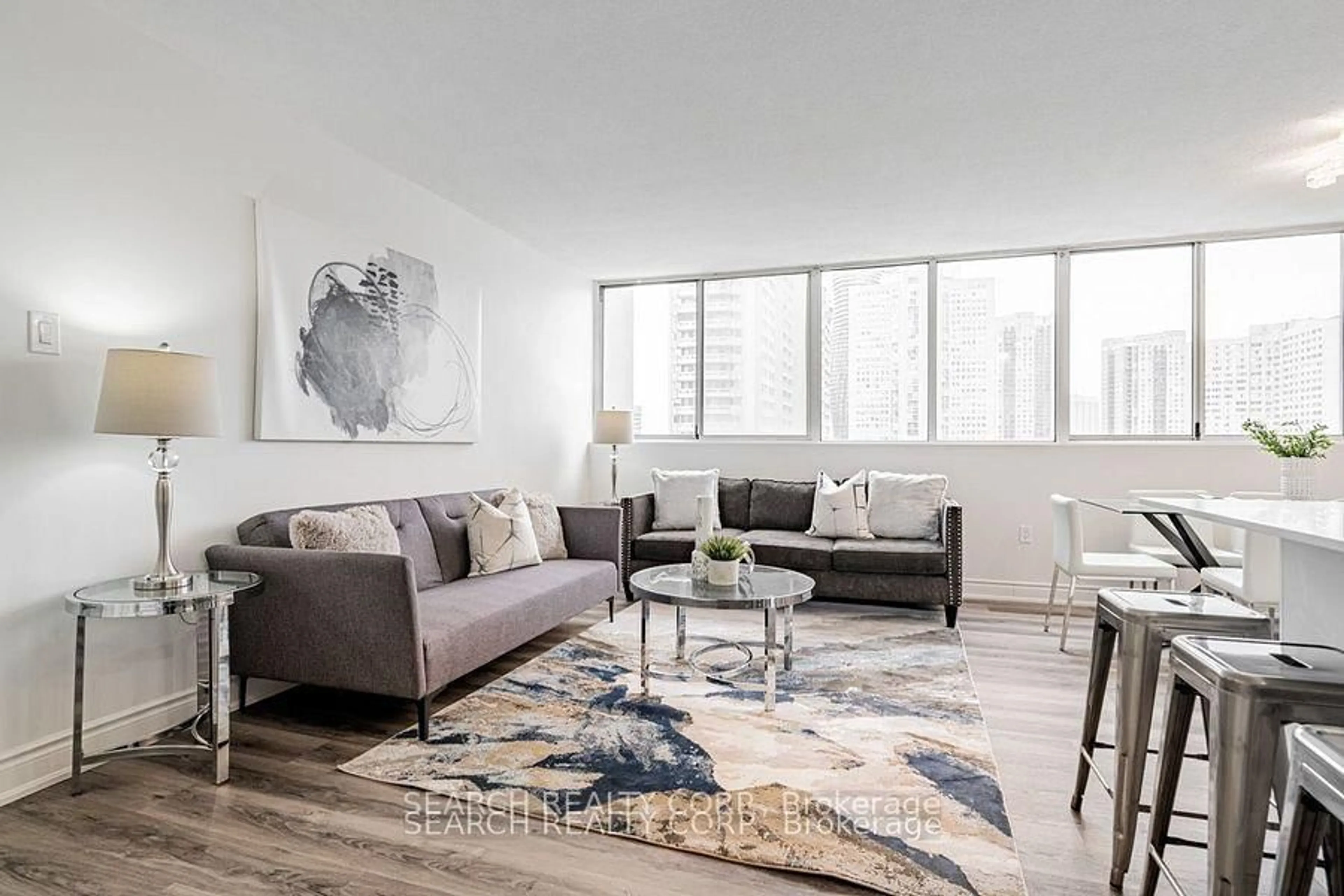 Living room with furniture, unknown for 3590 Kaneff Cres #1108, Mississauga Ontario L5A 3X3