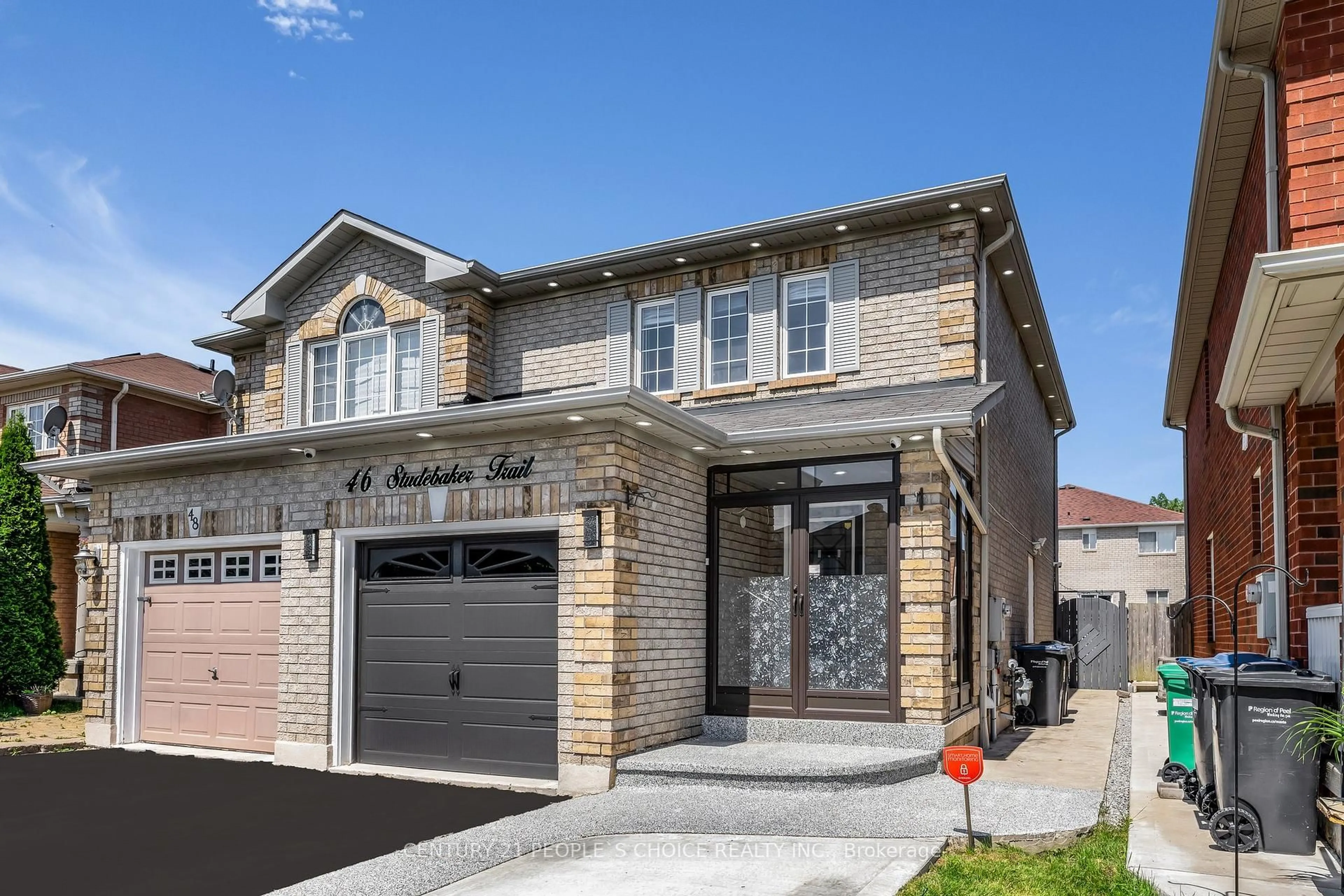 Home with brick exterior material, street for 46 Studebaker Tr, Brampton Ontario L7A 3A5