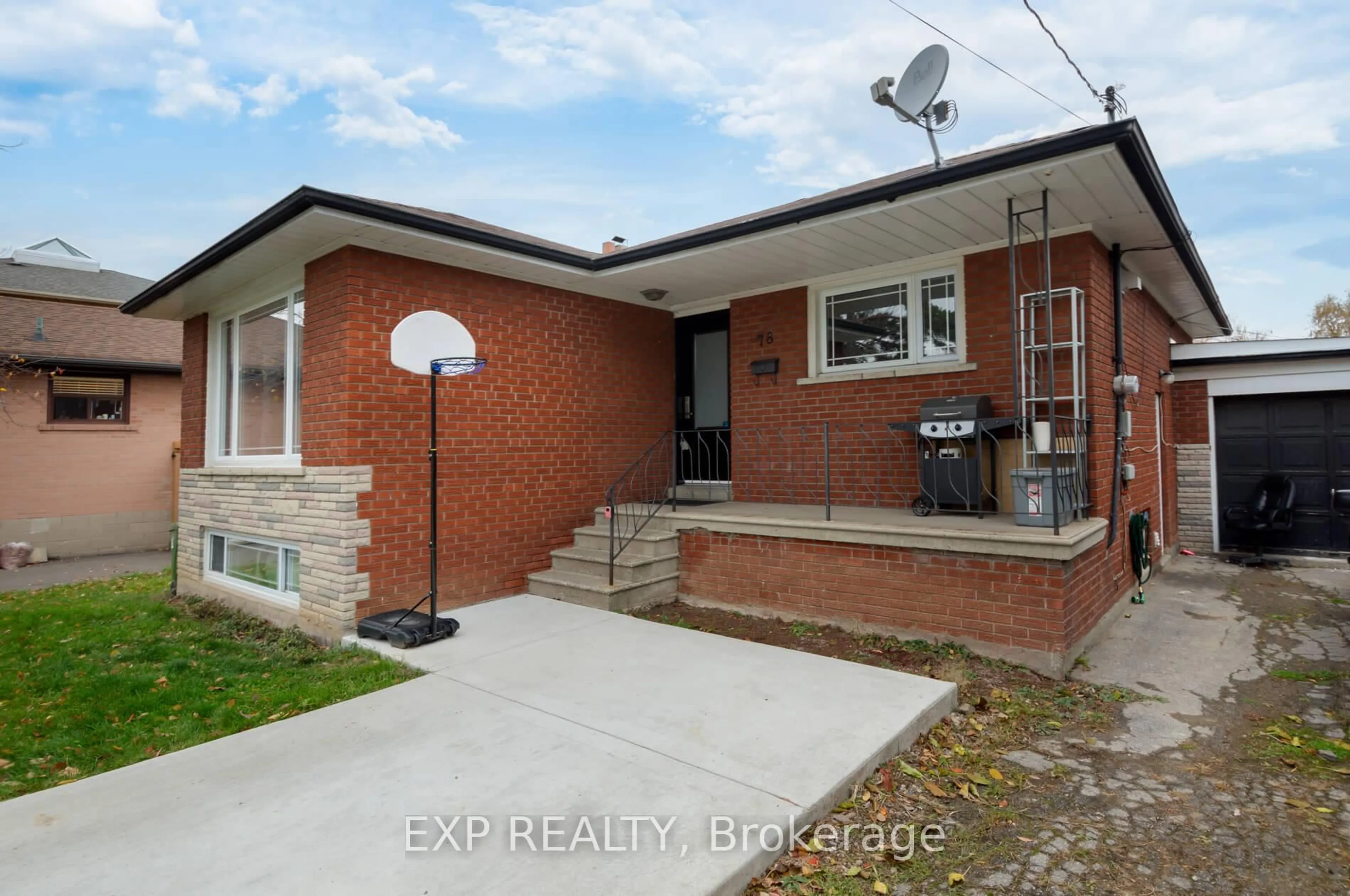 Home with brick exterior material, building for 78 Sunset Tr, Toronto Ontario M9M 1J6