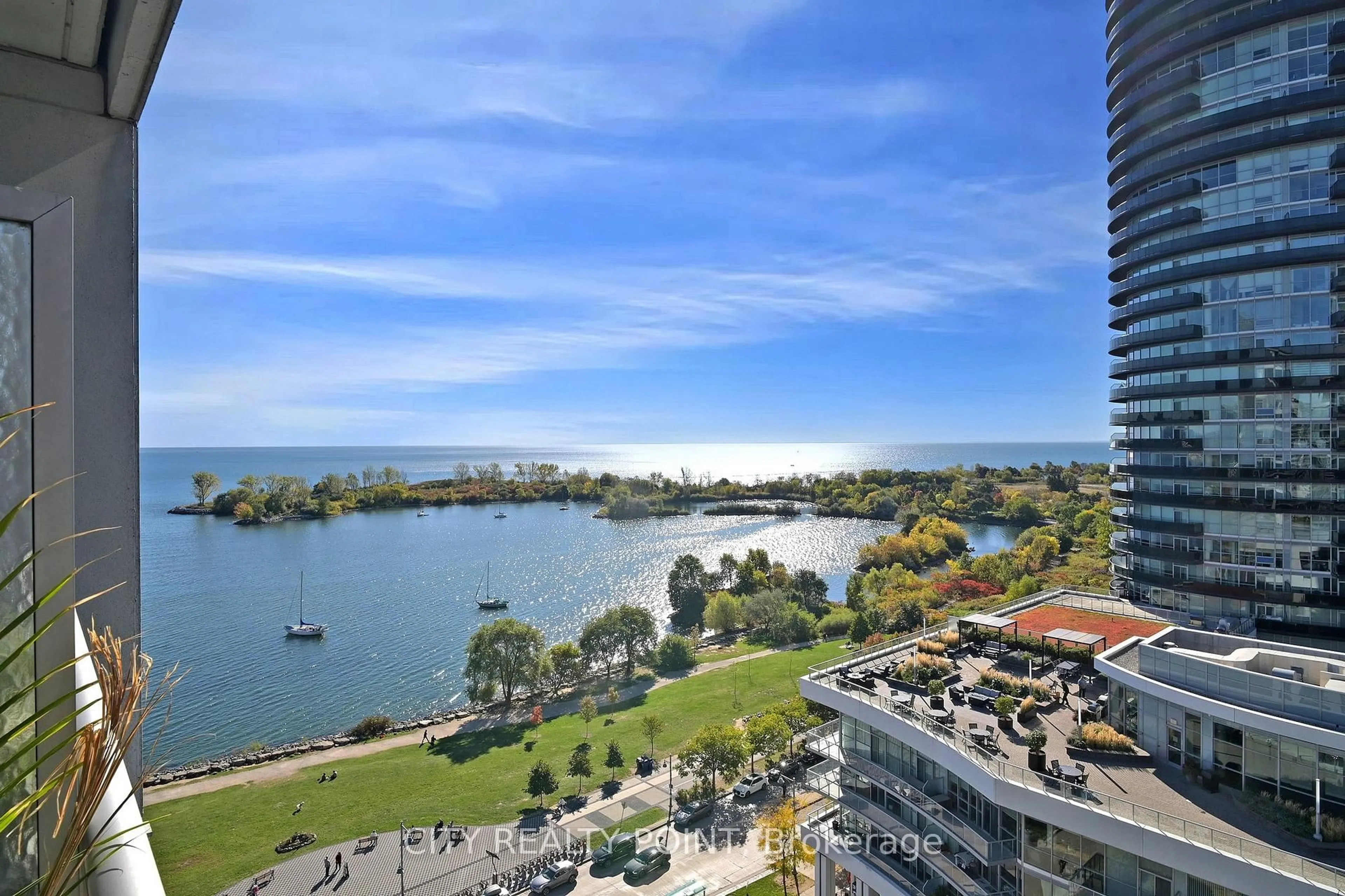 Patio, water/lake/river/ocean view for 58 Marine Parade Dr #1214, Toronto Ontario M8V 4G1